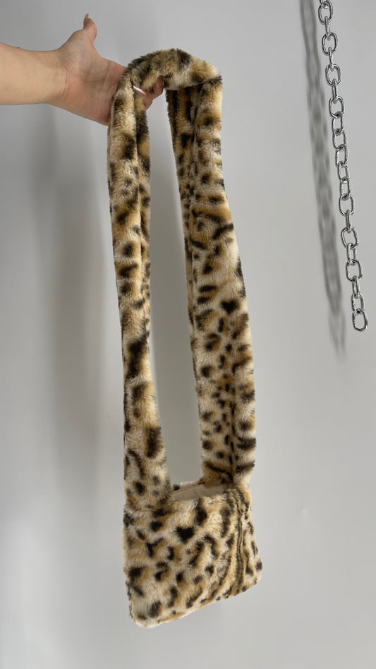 Fluffy Cheetah Mini Purse