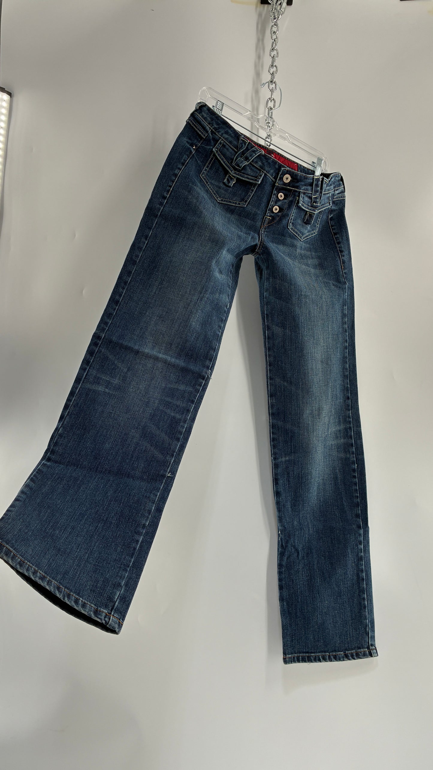 Vintage MARITHÉ FRANCOIS GIRBAUD Medium Wash Jeans with Hip Pocket Details (30)