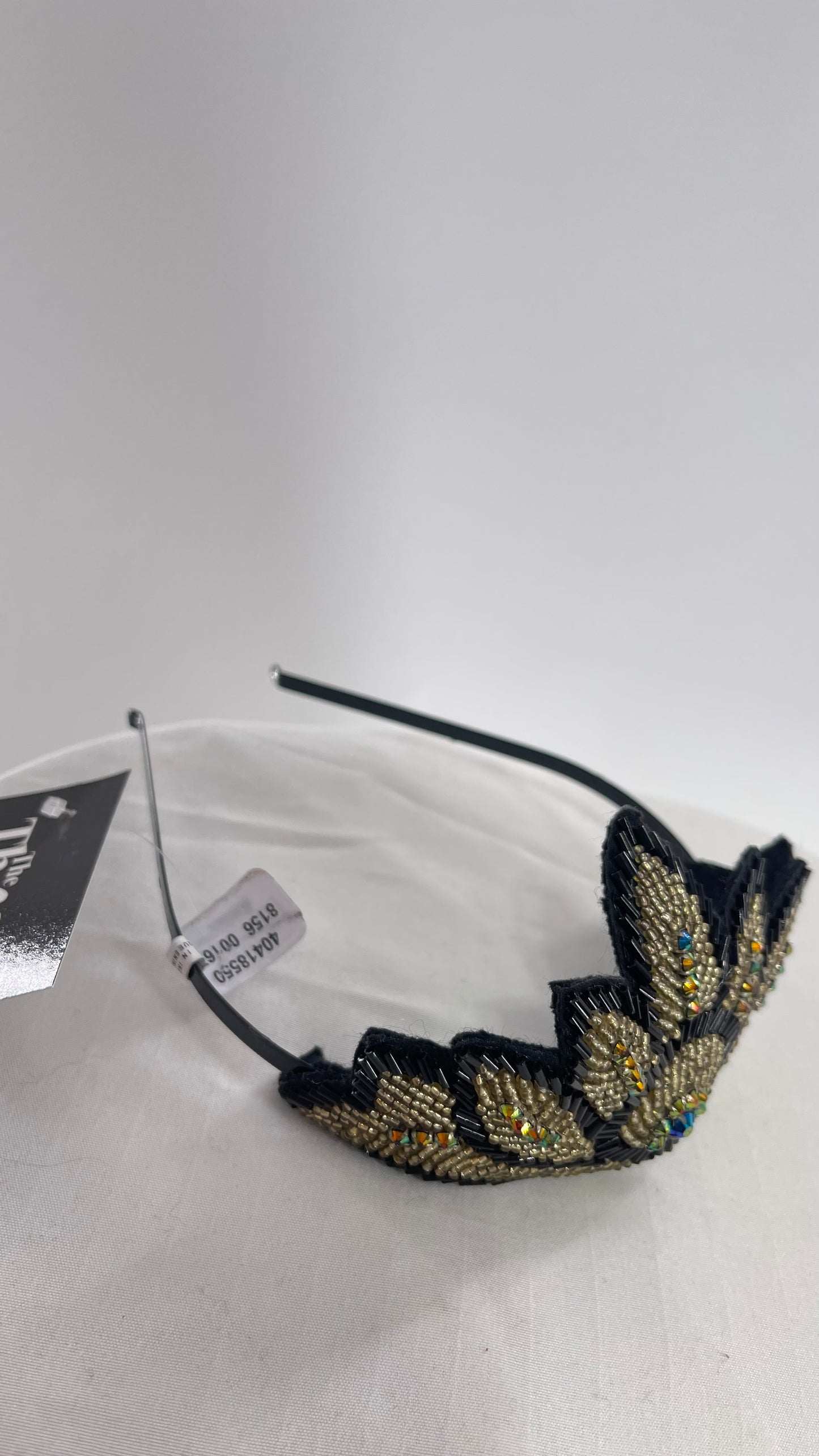 Free People Black Swan Beaded Headpiece