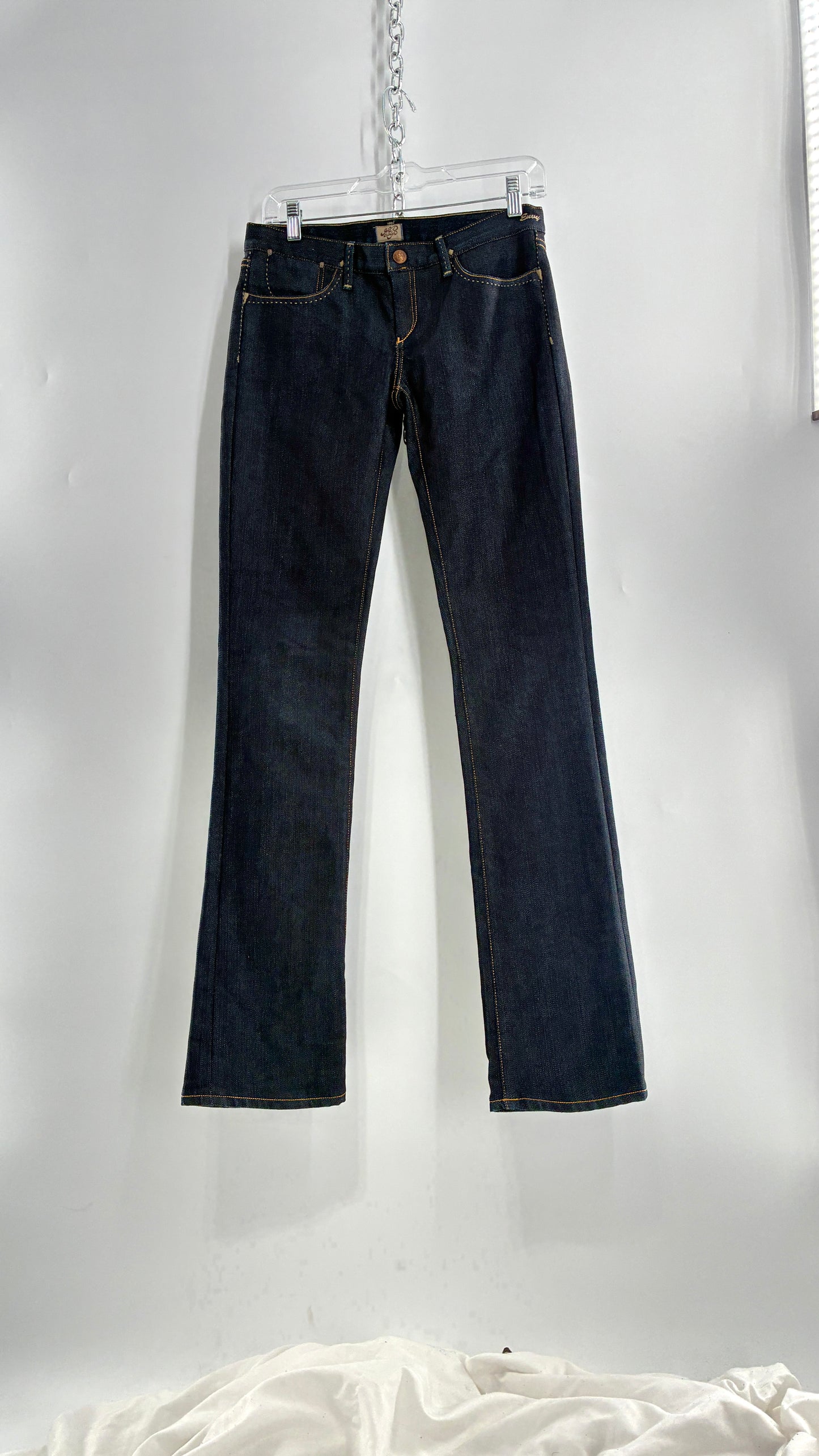 Vintage GOLD SIGN Dark Wash Low Rise Jeans (26)