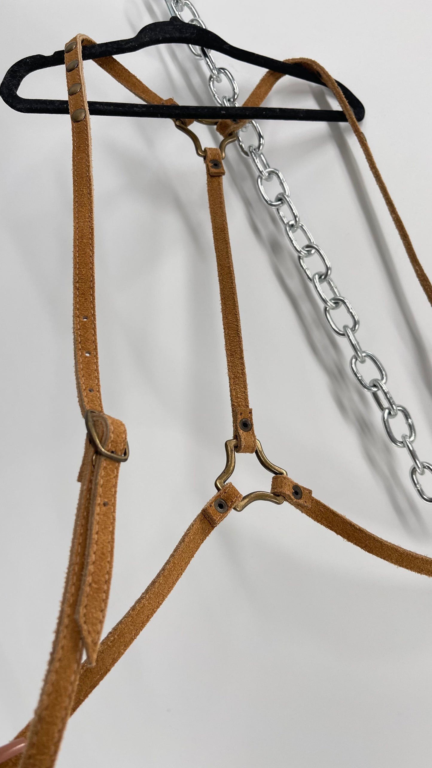 Free People Suede Leather Body Harness with Tag Attached (One Size)
