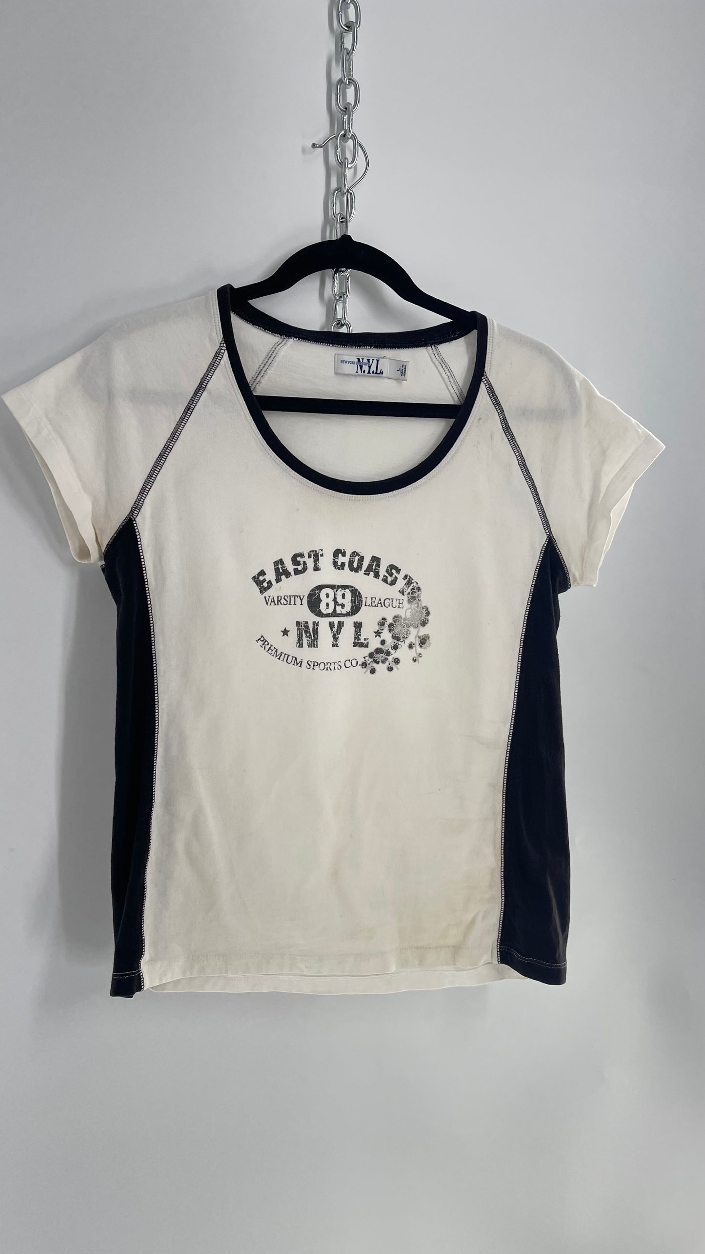 Vintage New York Laundry 1990s East Coast Surfer Baby T (Large)