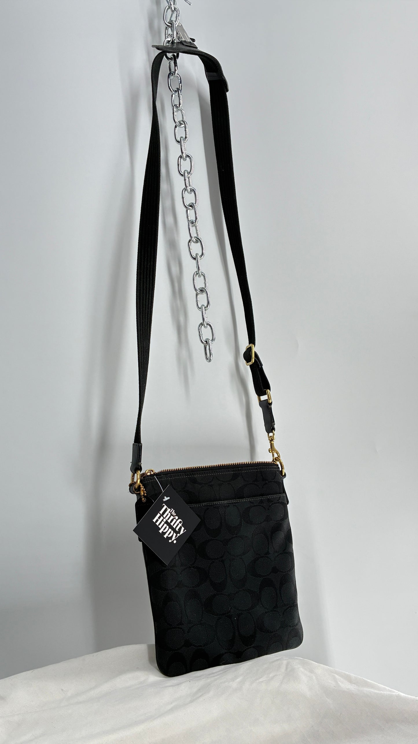 COACH Monogram Black Crossbody Purse