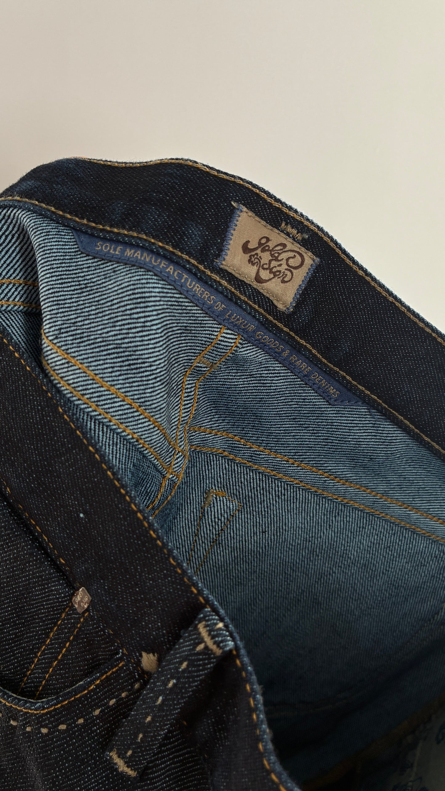 Vintage GOLD SIGN Dark Wash Low Rise Jeans (26)