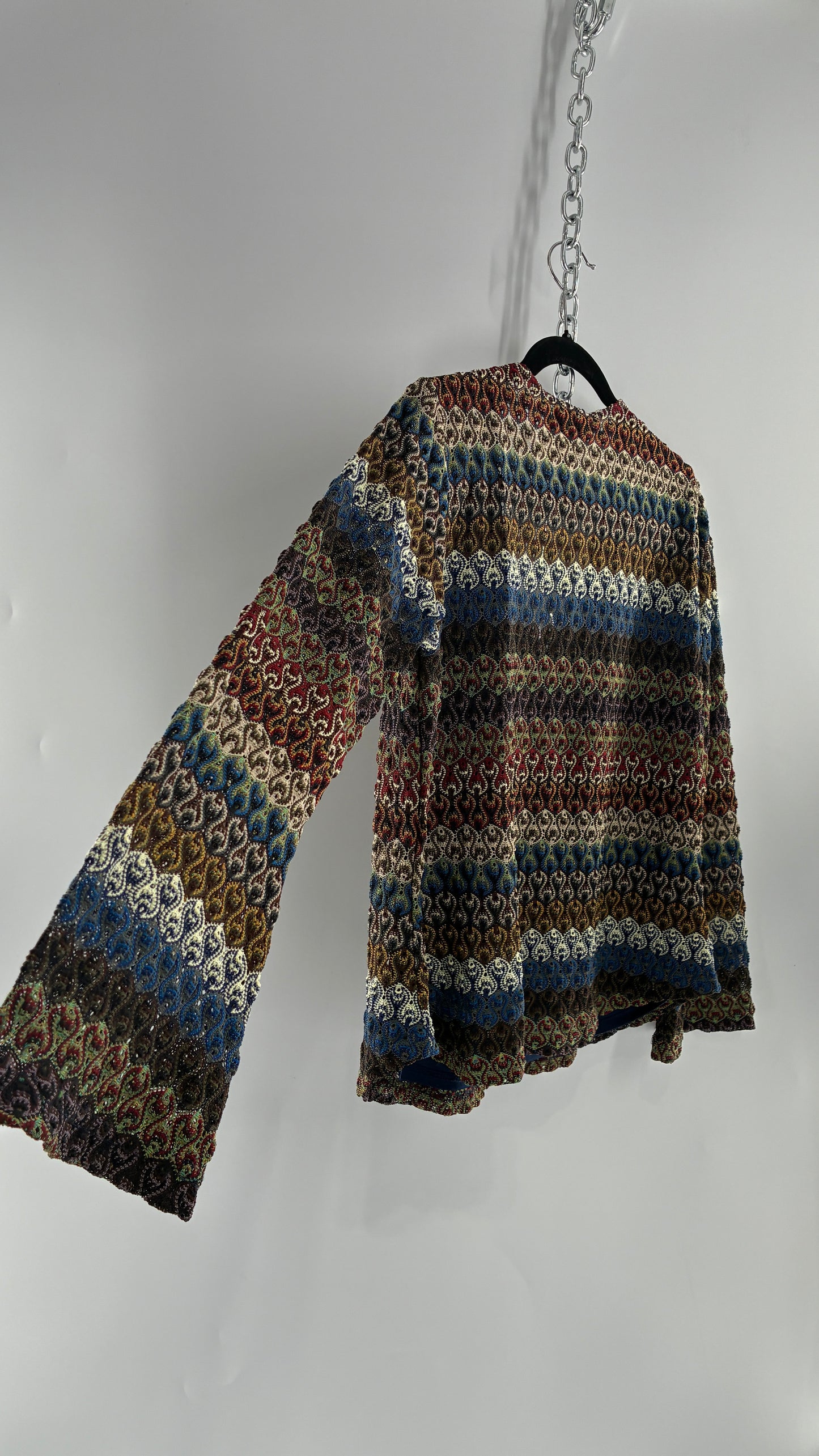 Vintage VENEZIA JEANS Knit Bell Sleeve Blouse (14/16)