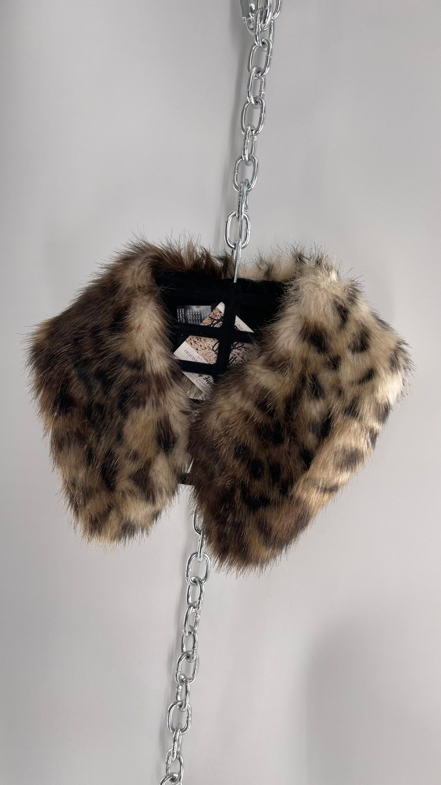 Helen Moore Cheetah Print Fur Collar