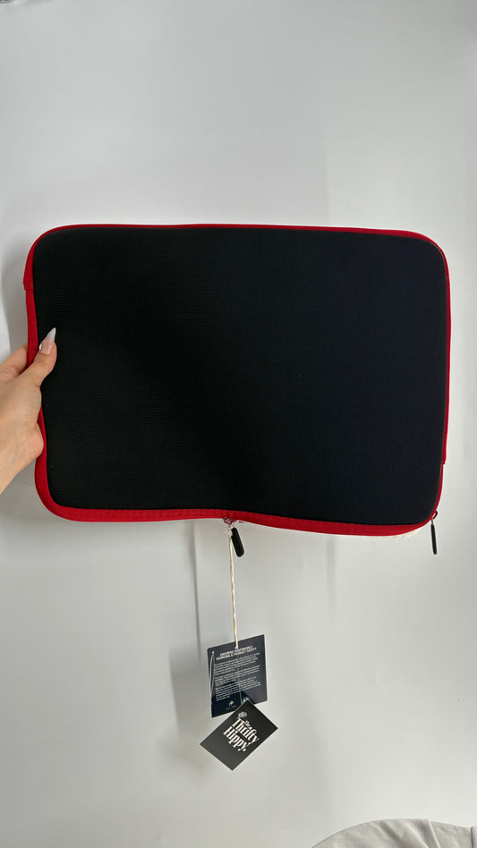 Vintage Port Authority Black and Red Laptop Case with Tags Attached Imported