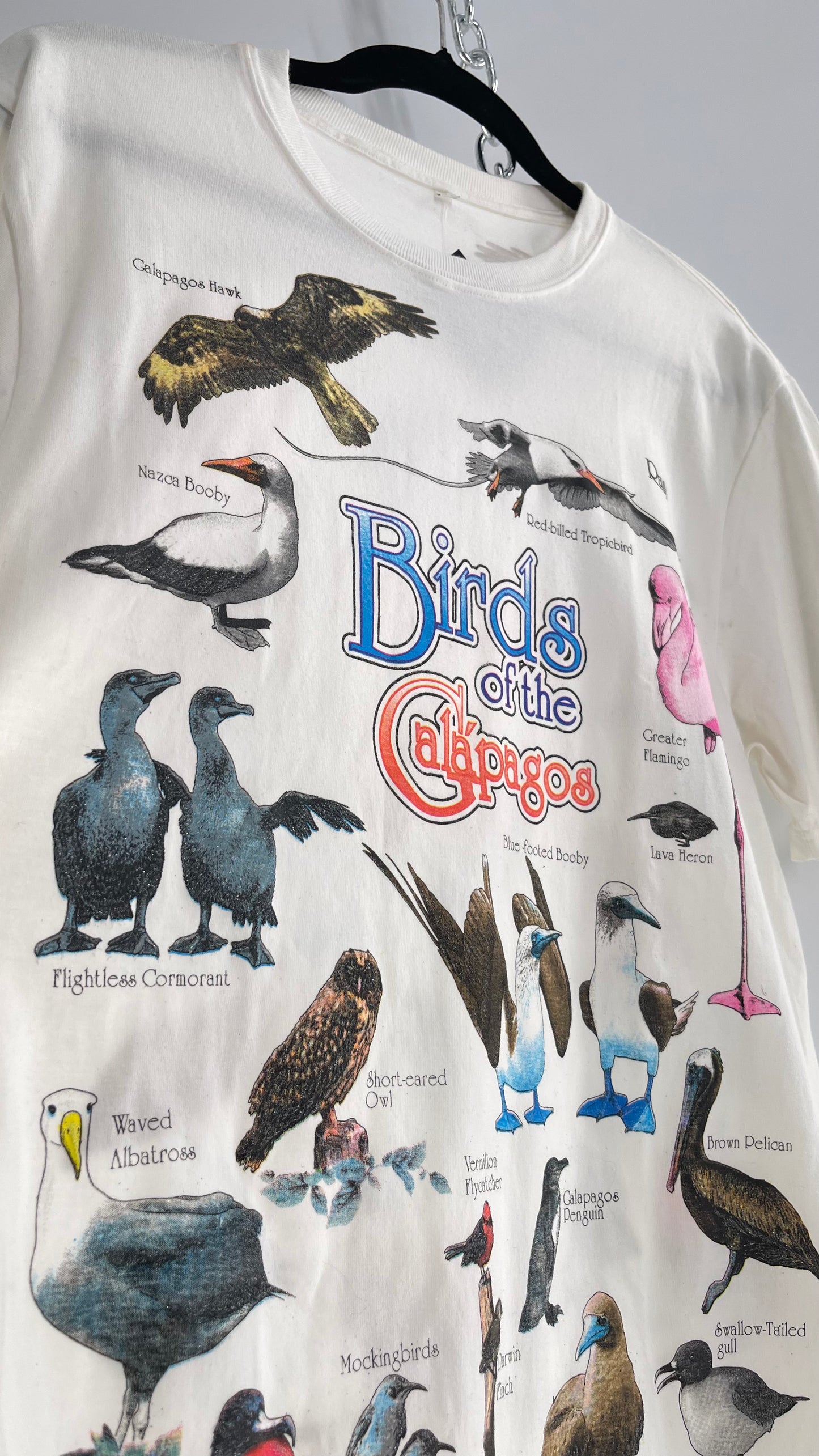 Vintage Glitter Galapagos Bird Species T (Medium)