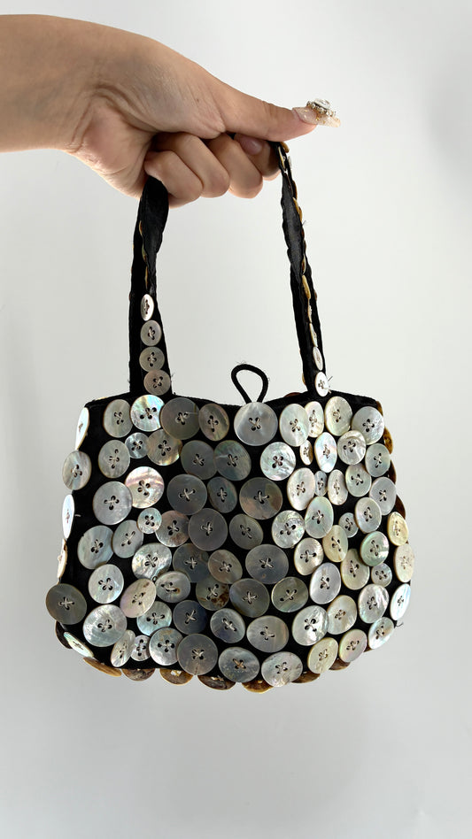 Vintage HIP CHICKS SAIGON Button Itty Bitty Bag