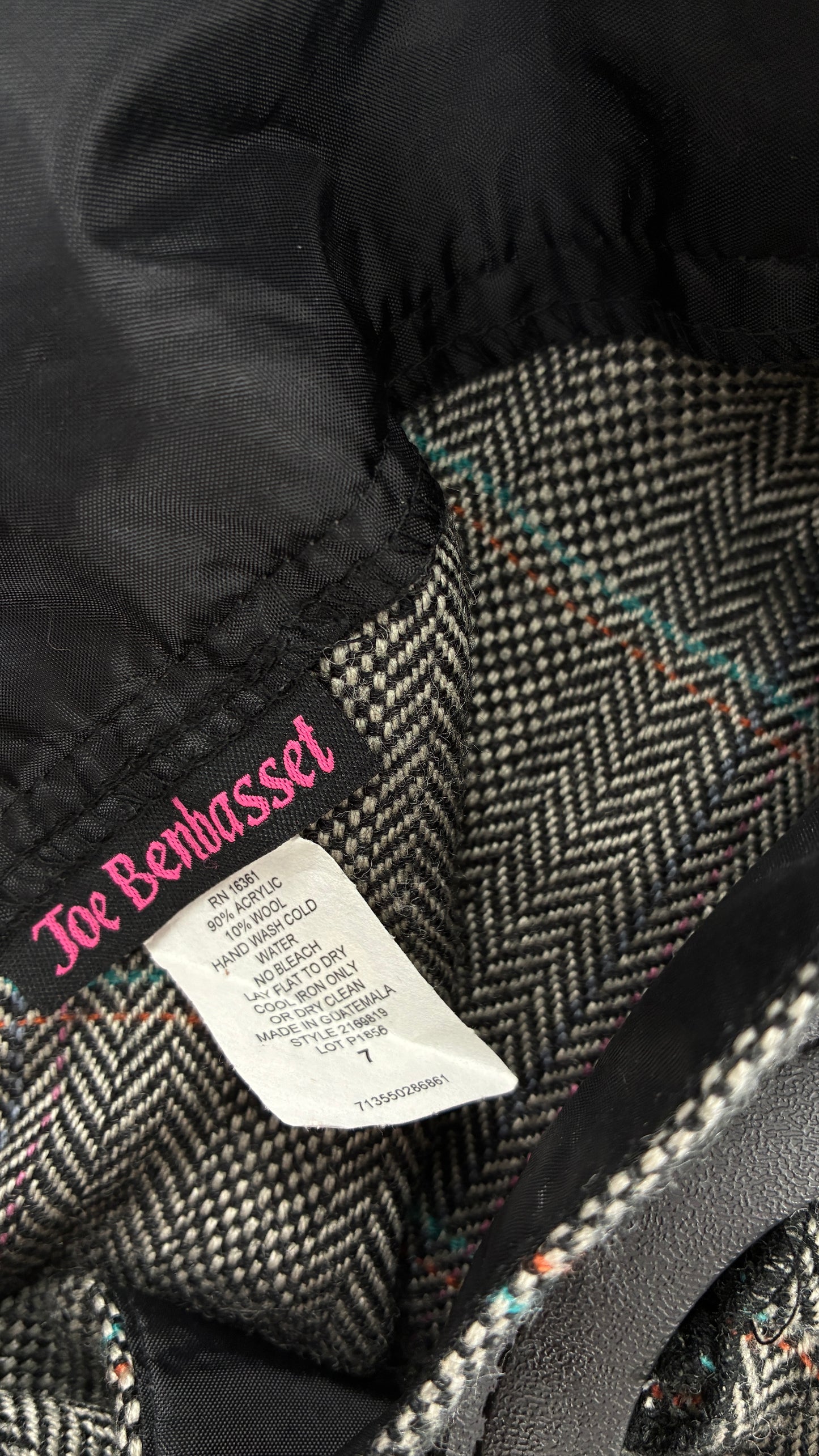 Deadstock Vintage JOE BENBASSET Plaid Skirt with Sash and Buckle (7)