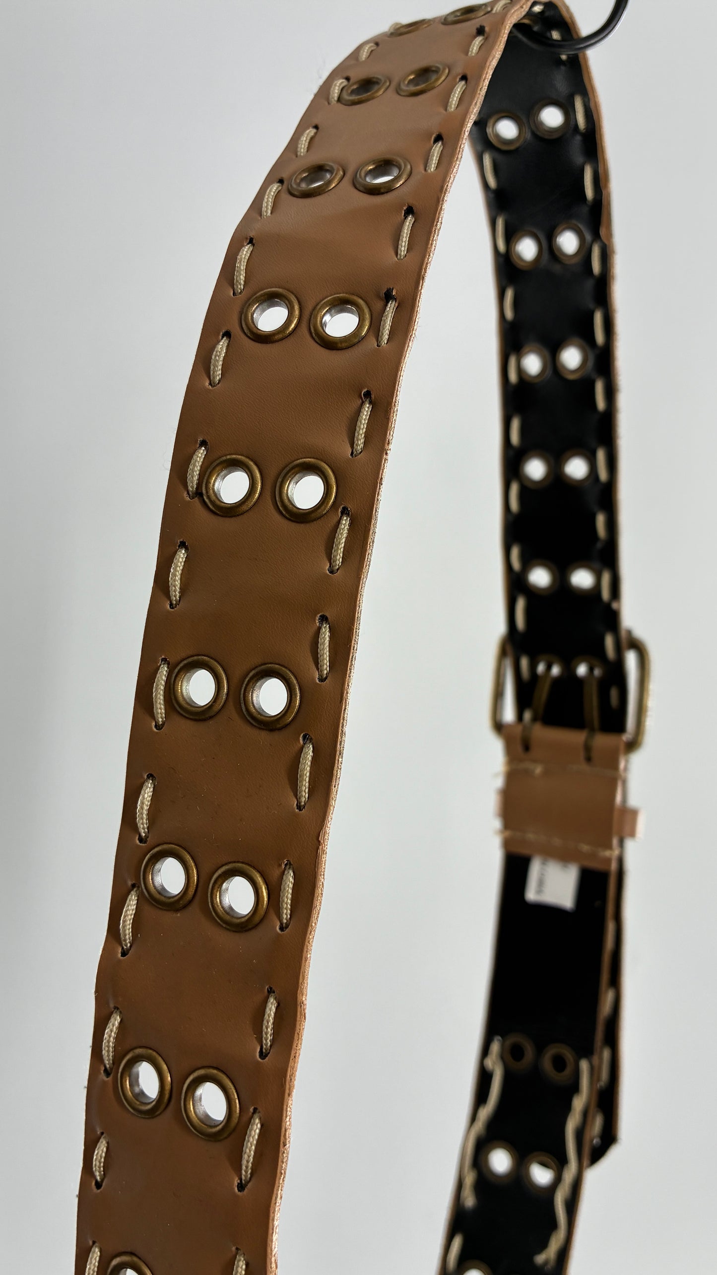 Vintage Grommet, Side Stitch Belt