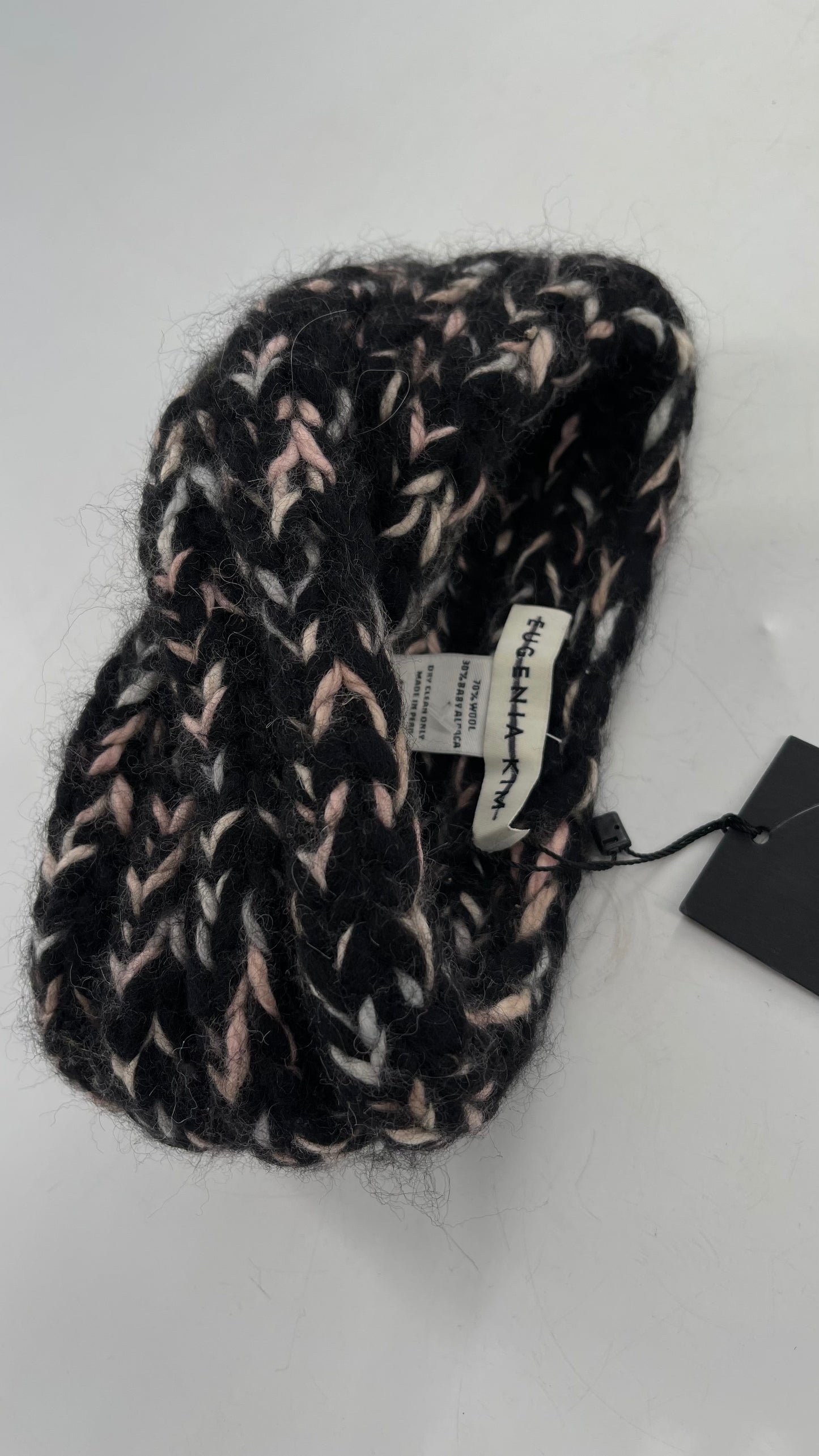 Eugenia Kim Black Pink White Thick Knit Headband