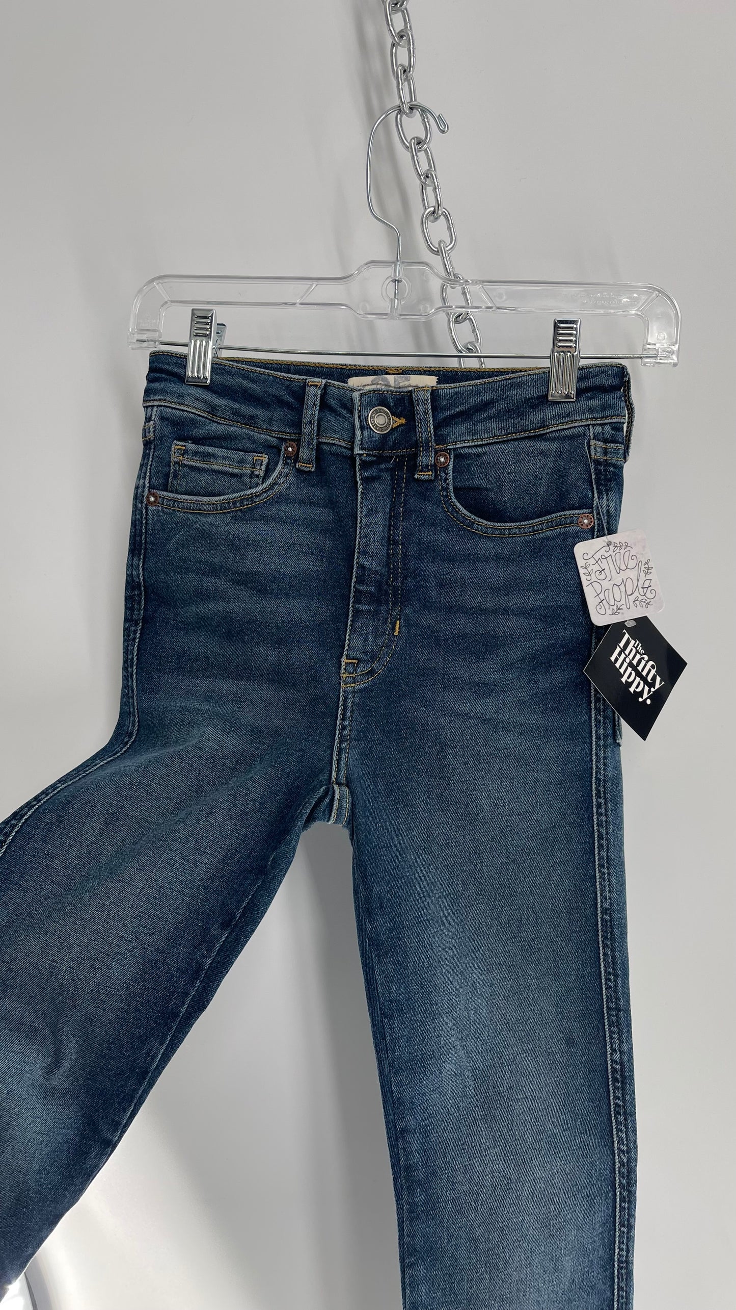 Free People Medium Wash Jeans with Tags Attached (25)