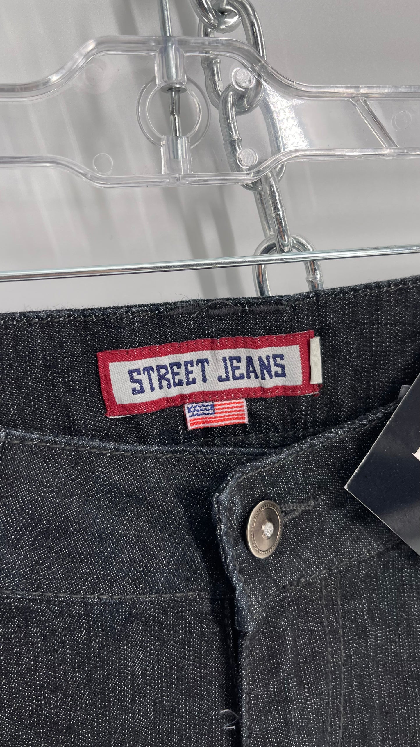 Deadstock Vintage STREET JEANS with Embroidered Pockets and Tags Attached (3)