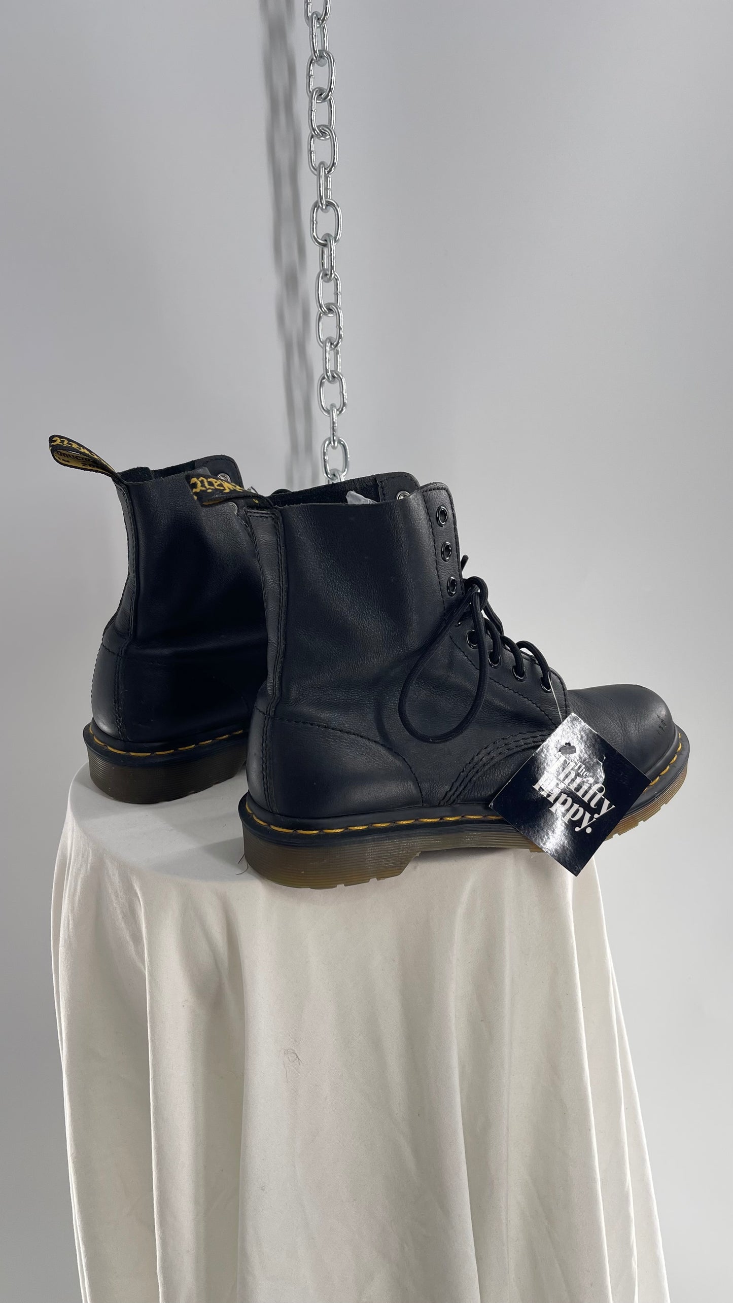 Doctor Martens Black Leather Virginia Pascal Boots (6)