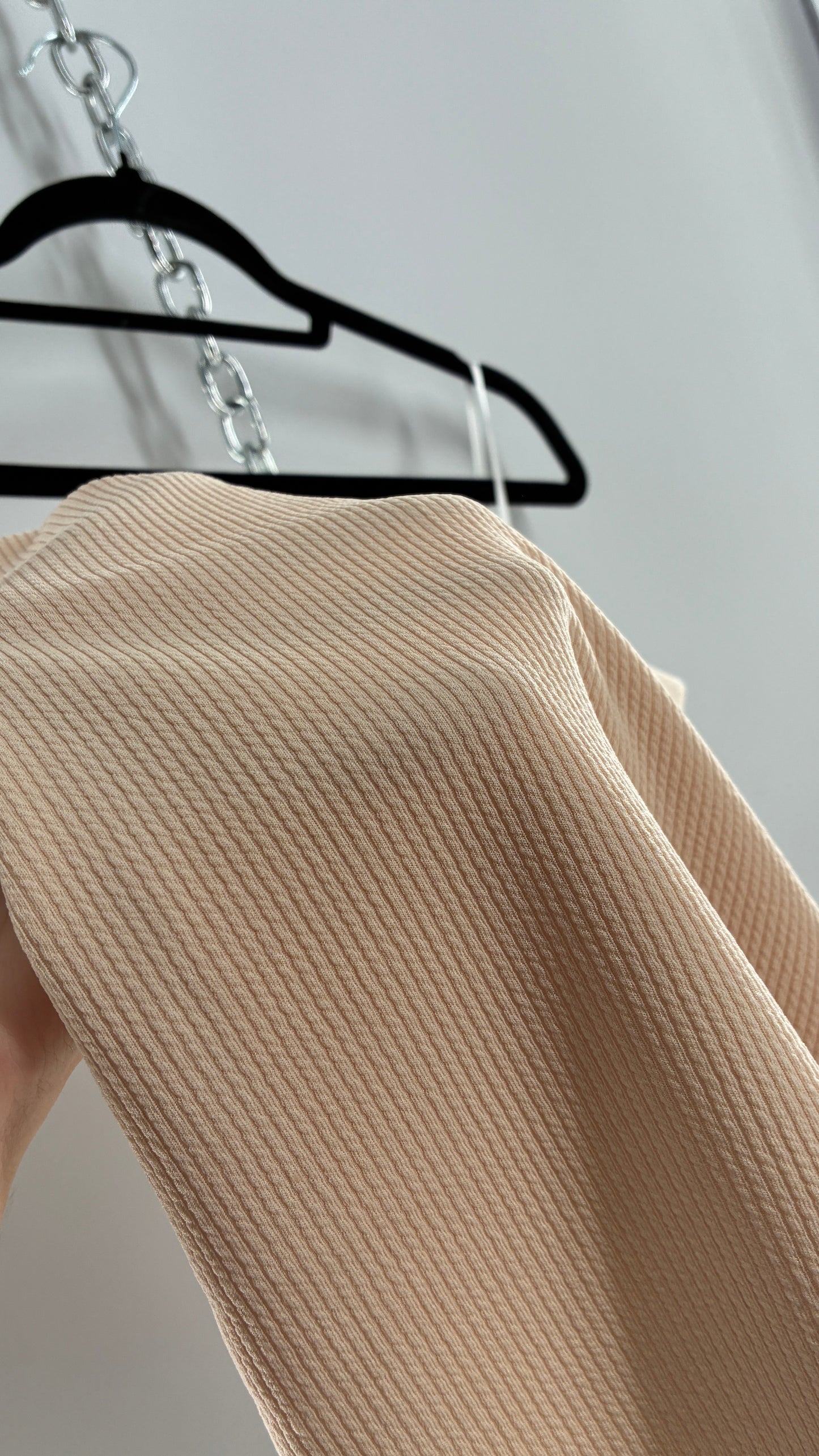 Nude Ribbed Tube Mini Dress Underlay Slip