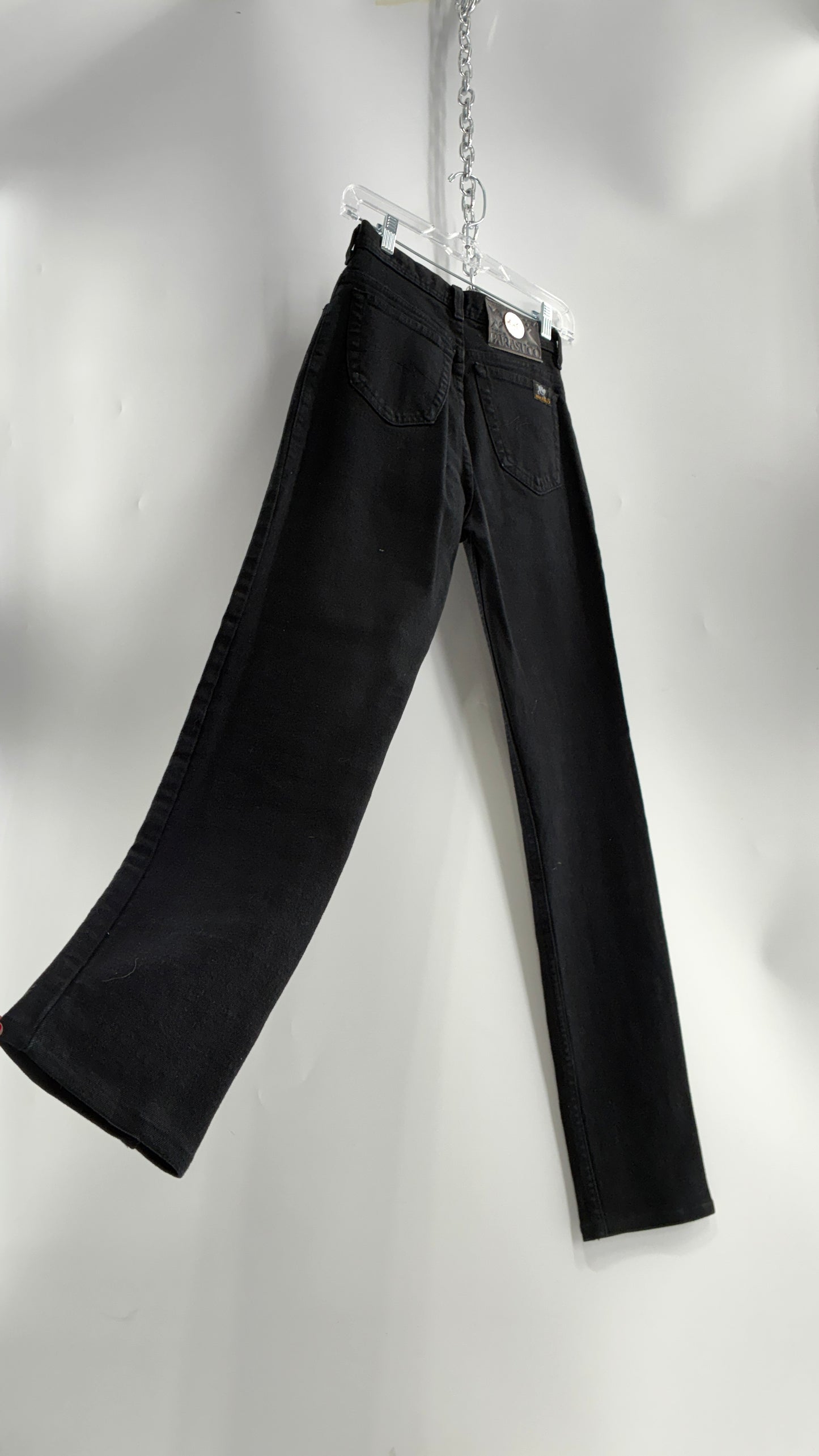 RARE Vintage PARASUCO Black Ultra High Waisted Mom Jean (29)