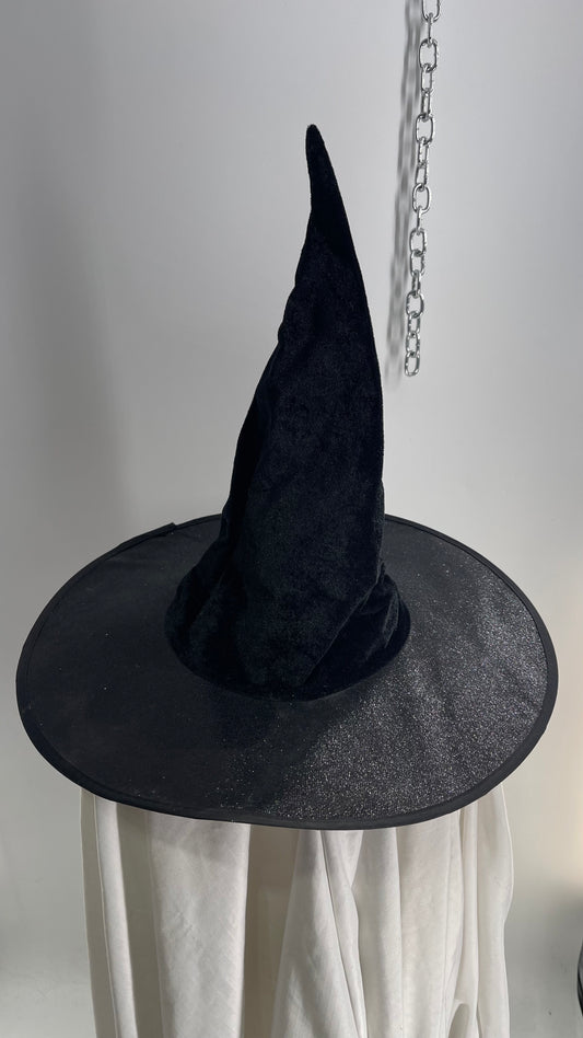 Black Glitter Witch Hat