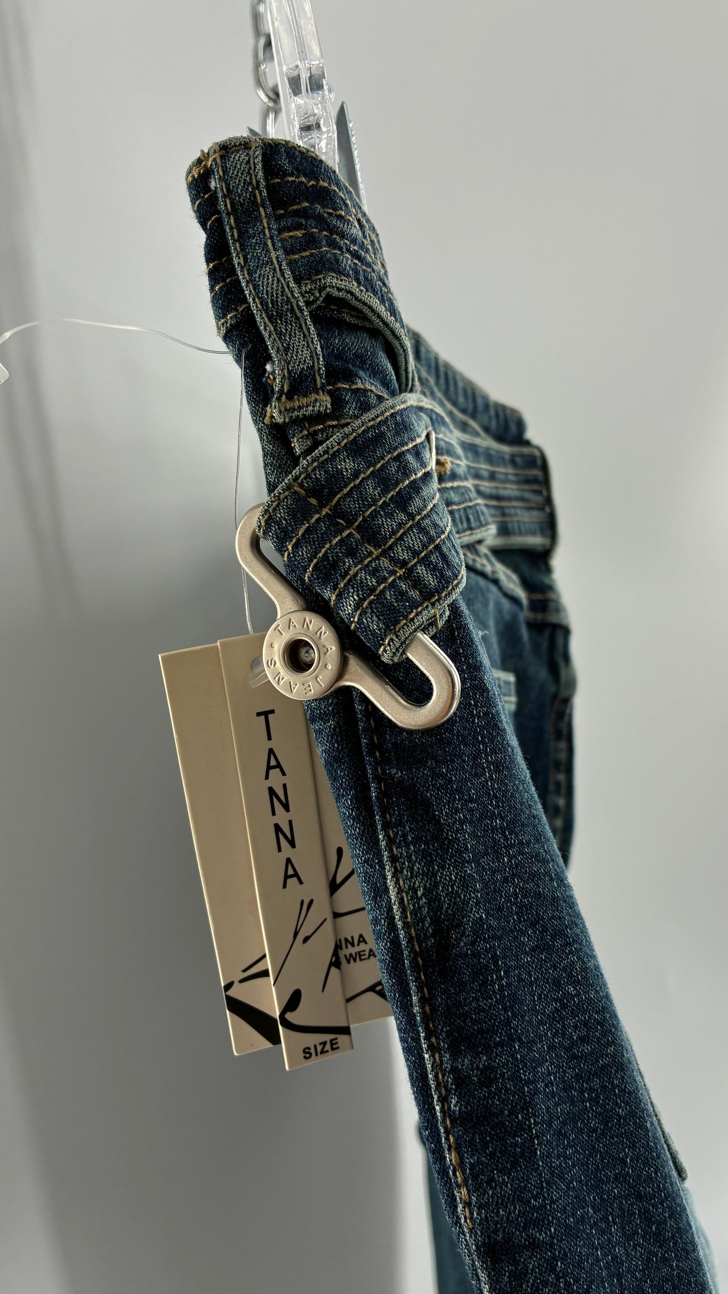 Deadstock Vintage TANNA JEANS with Cross Over Bum Detail and Tags Attached (8)