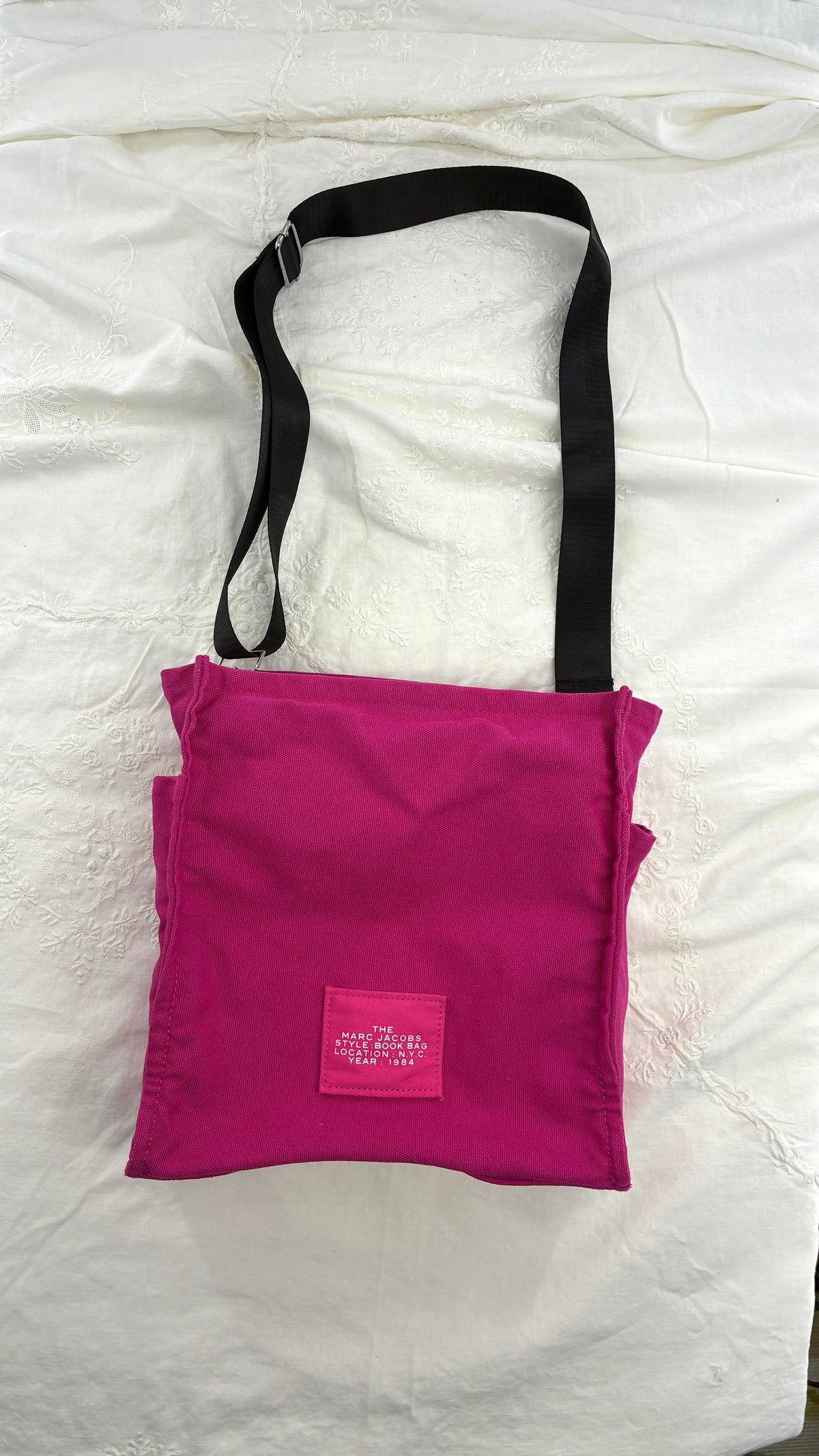 Vintage Unauthenticated MARC JACOBS Hot Pink The Book Bag