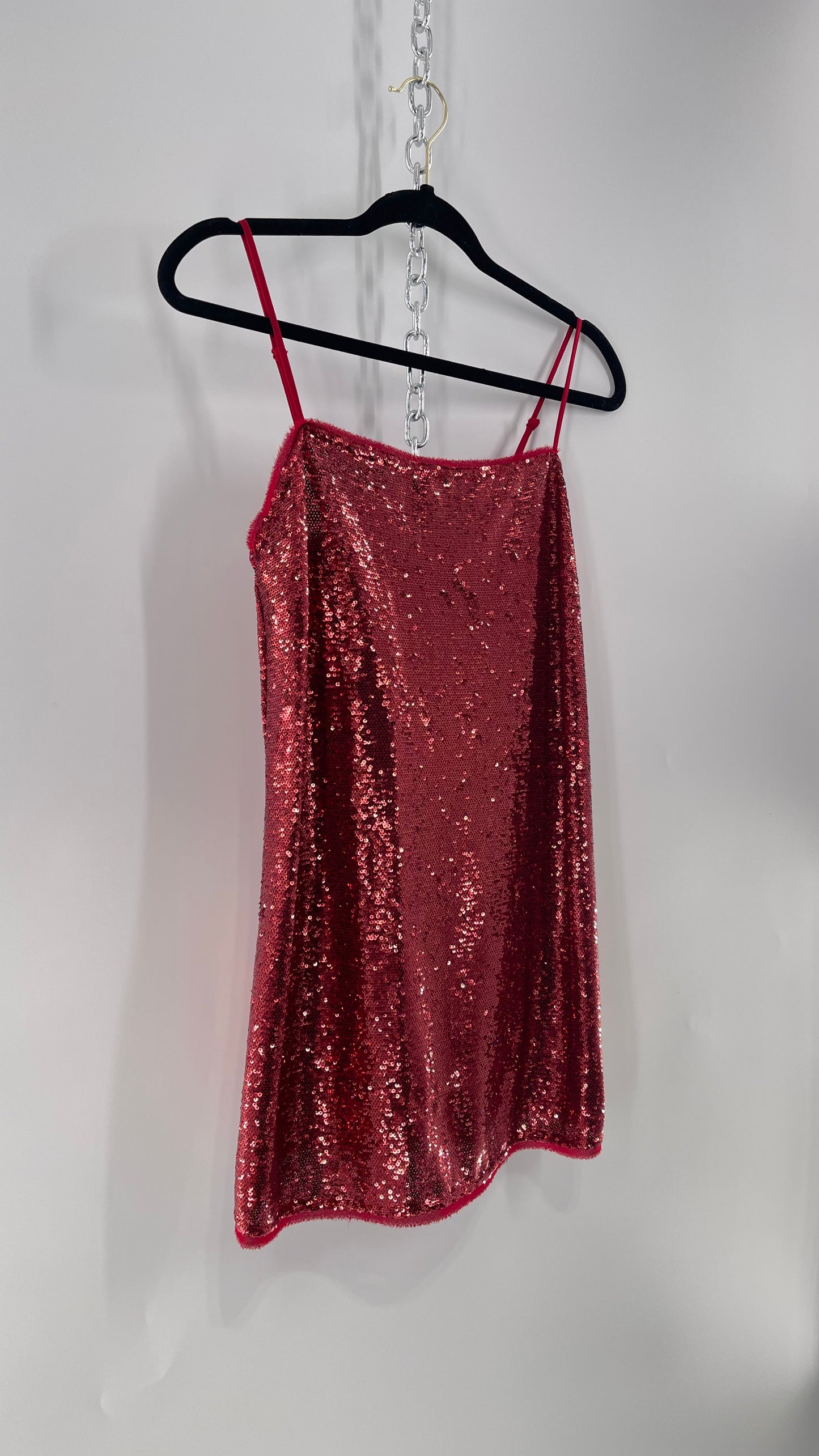 Free People Intimately Red Sequin Size XS