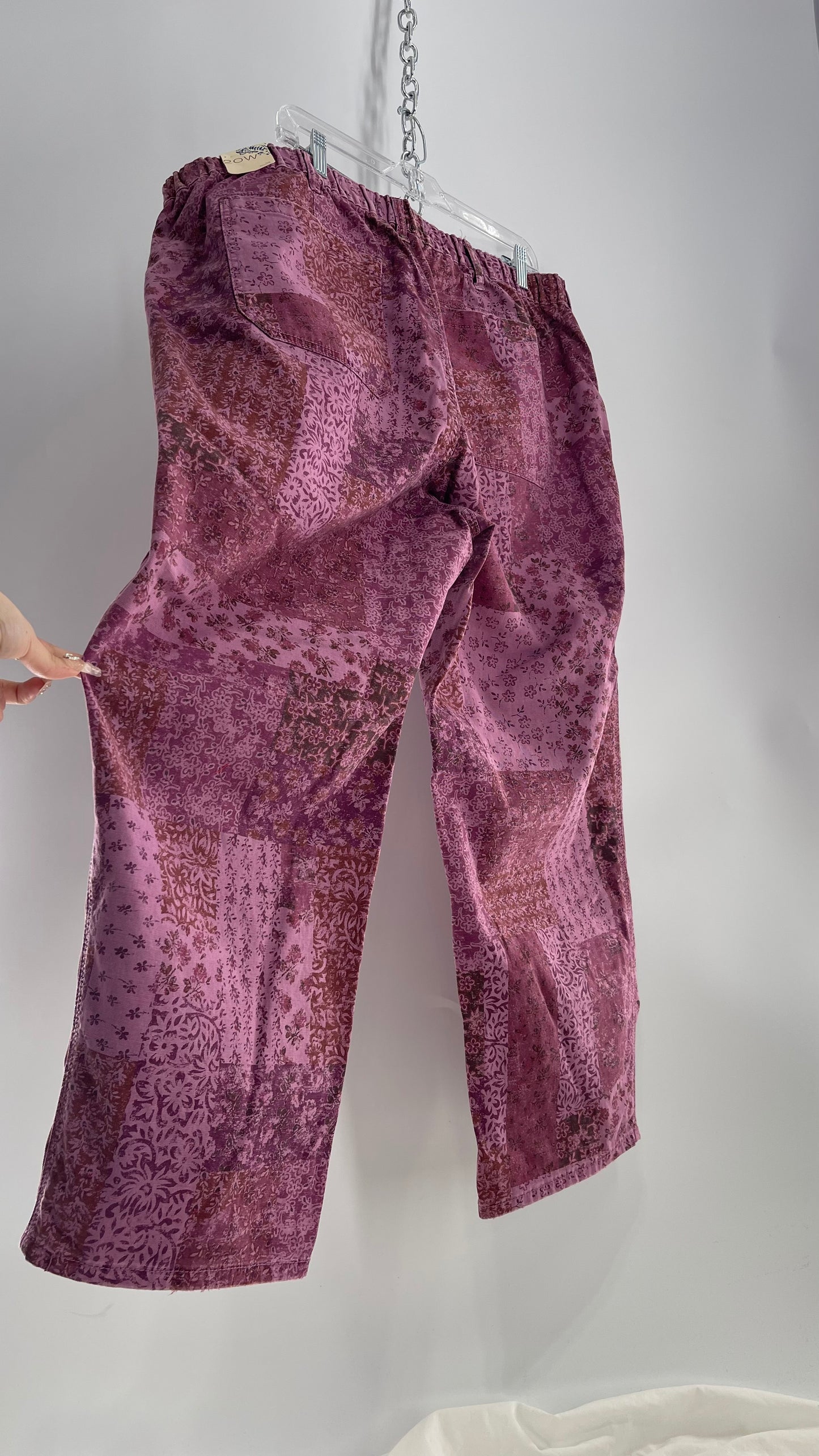 Pilcro Anthropologie Purple Patchwork Carpenter Pants with Tags  (20W)