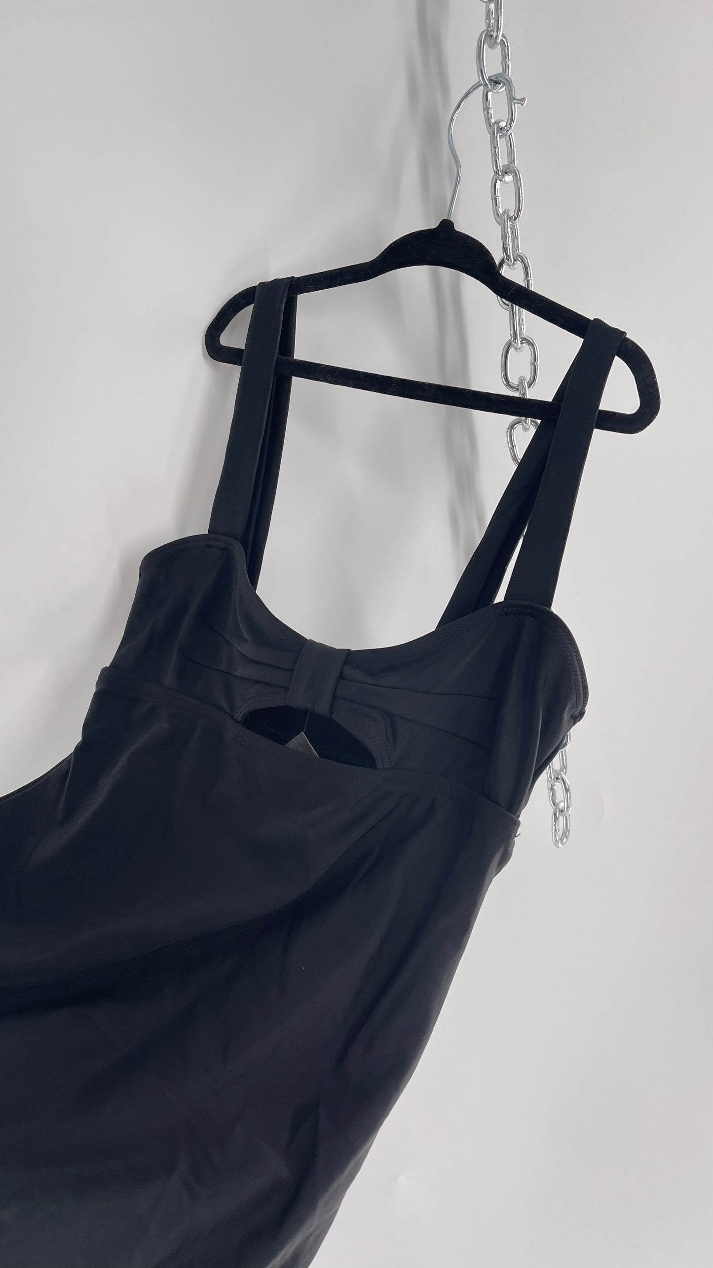 Yes Master x Free People Black Bow Bust Swimsuit (Small)