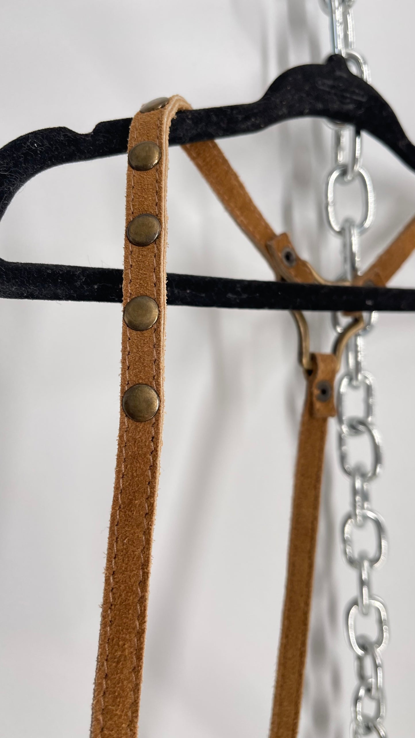 Free People Suede Leather Body Harness with Tag Attached (One Size)