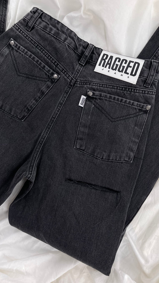 RAGGED Priest Charcoal Grey Straight Leg Jeans (24)