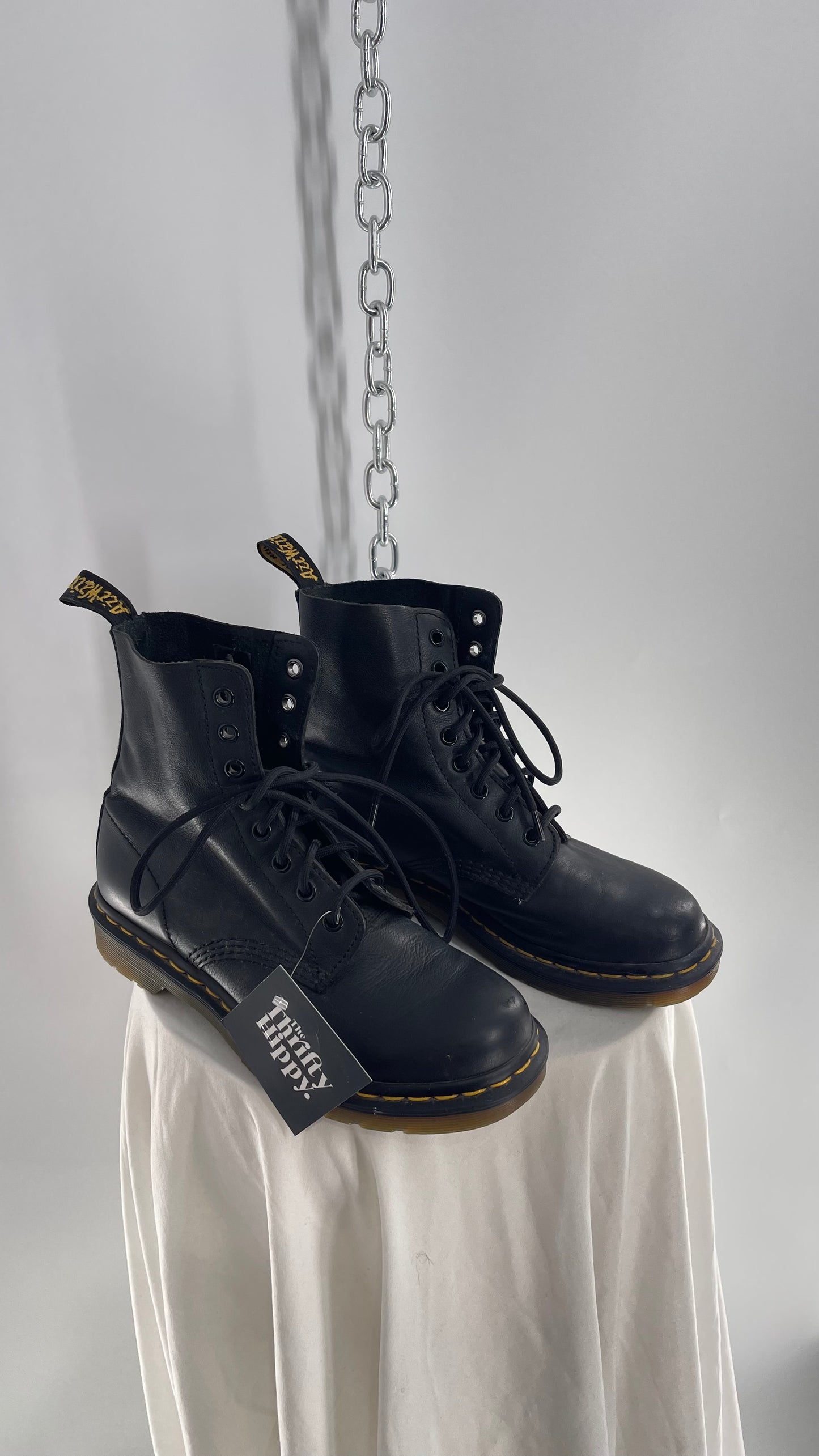 Doctor Martens Black Leather Virginia Pascal Boots (6)