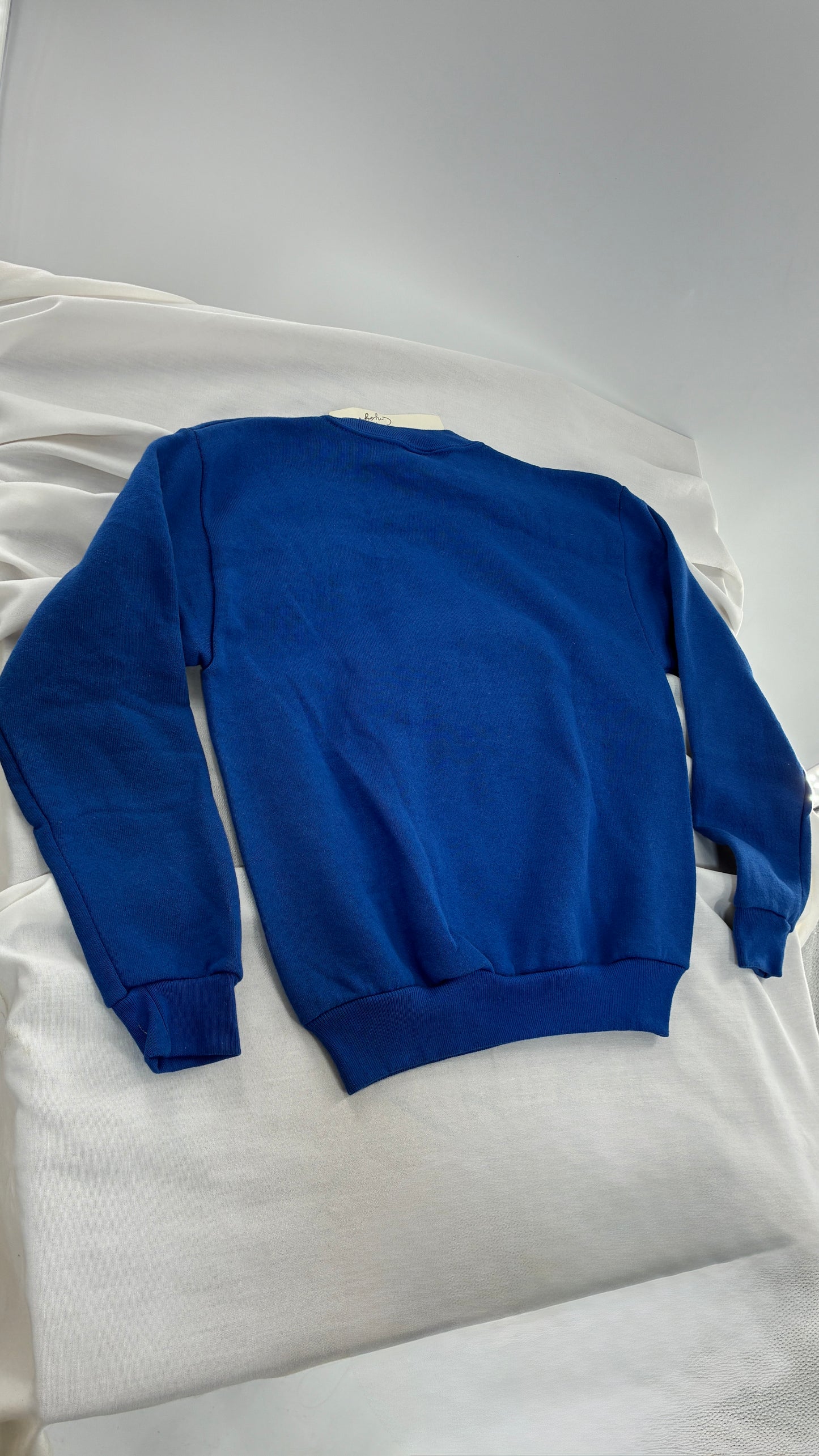 Deadstock Vintage RECREATION Hand Painted Kid’s Crewneck with Handwritten Tag (M 10/12)