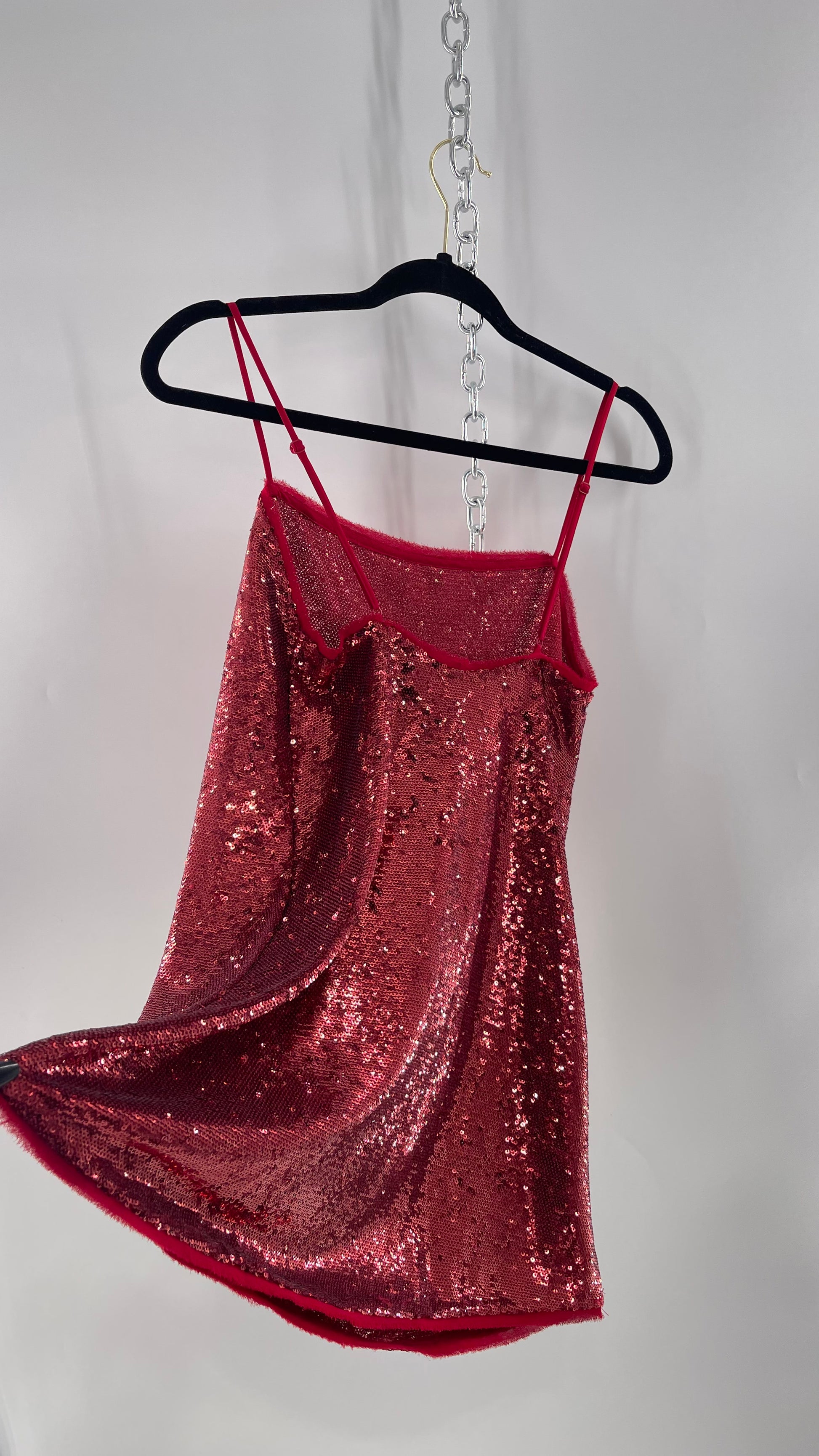 free people red sequin dress Free People Sequin Dress