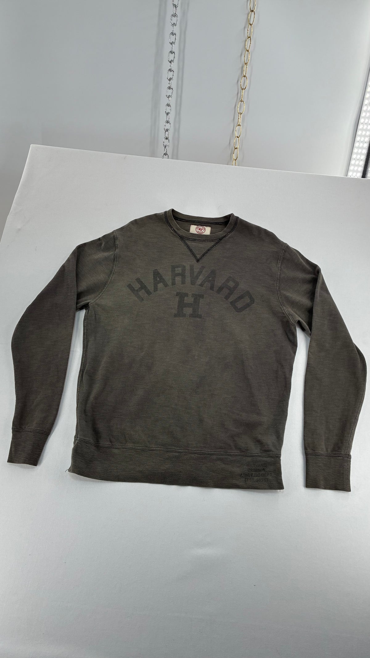 Vintage HARVARD Knit Long Sleeve (Medium)