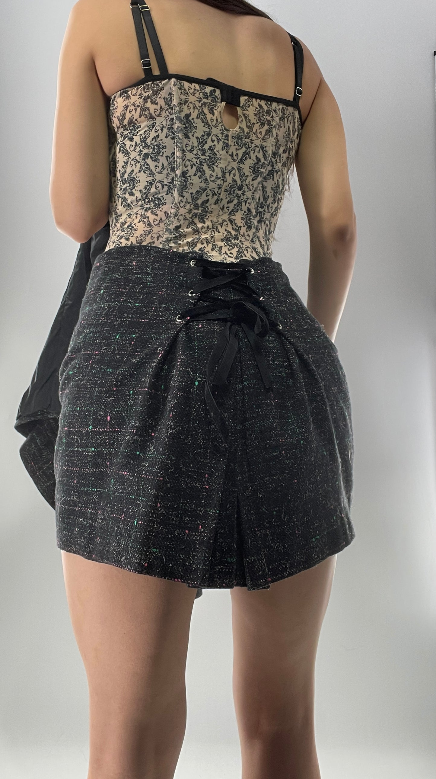 Vintage Custom Handmade 2Piece Suit Set with Blazer and Corseted Skirt