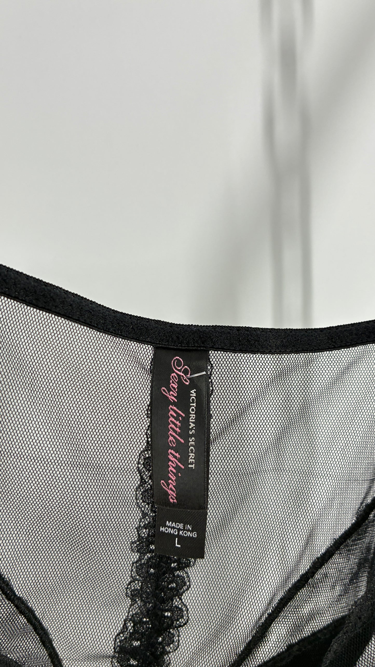 Victoria’s Secret Sexy Little Things Black Sheer Butterfly babydoll (Large)