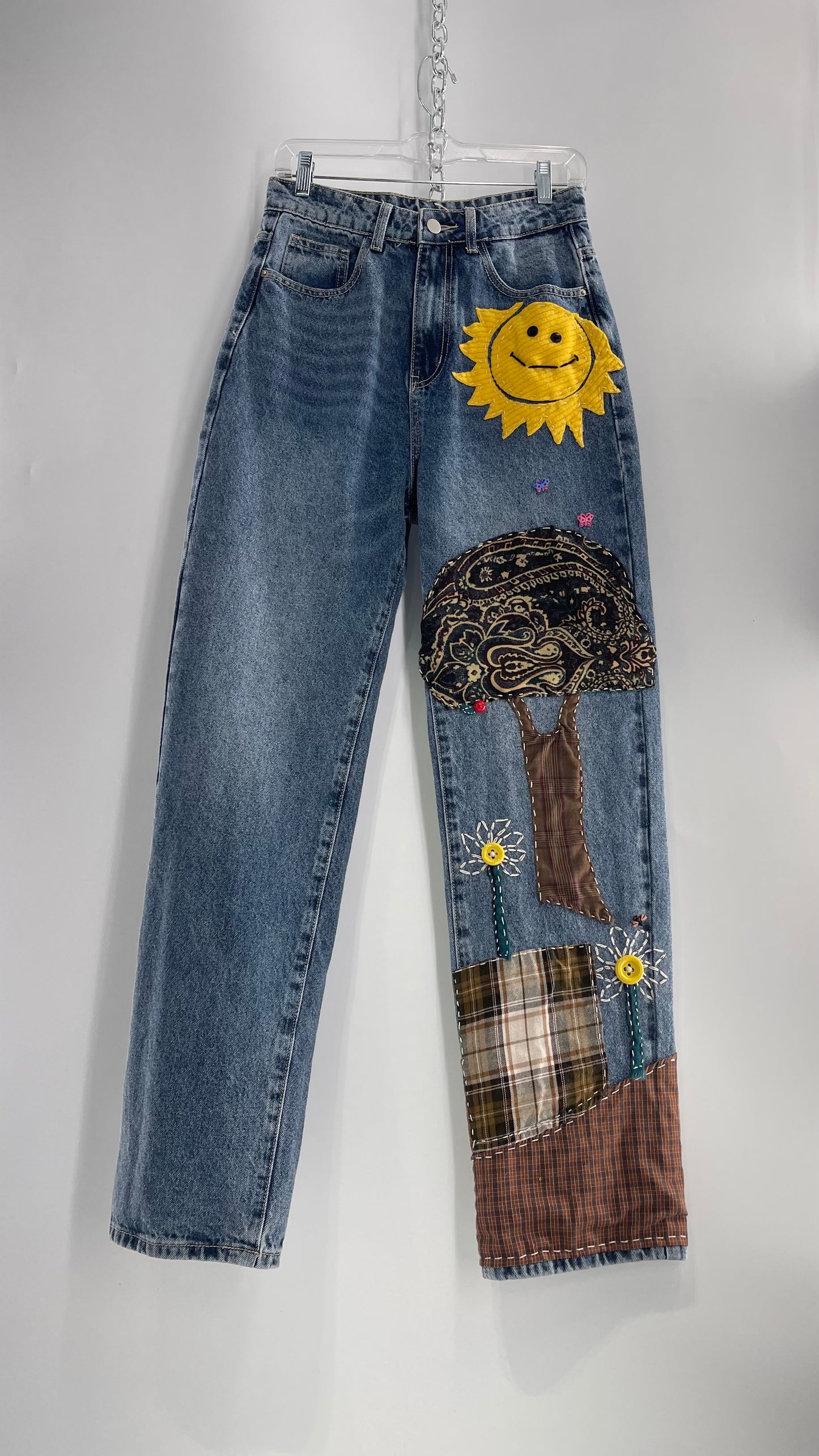 CUSTOM Hand Made Hand Sewn Patchwork Sun Dazed Denims (26)