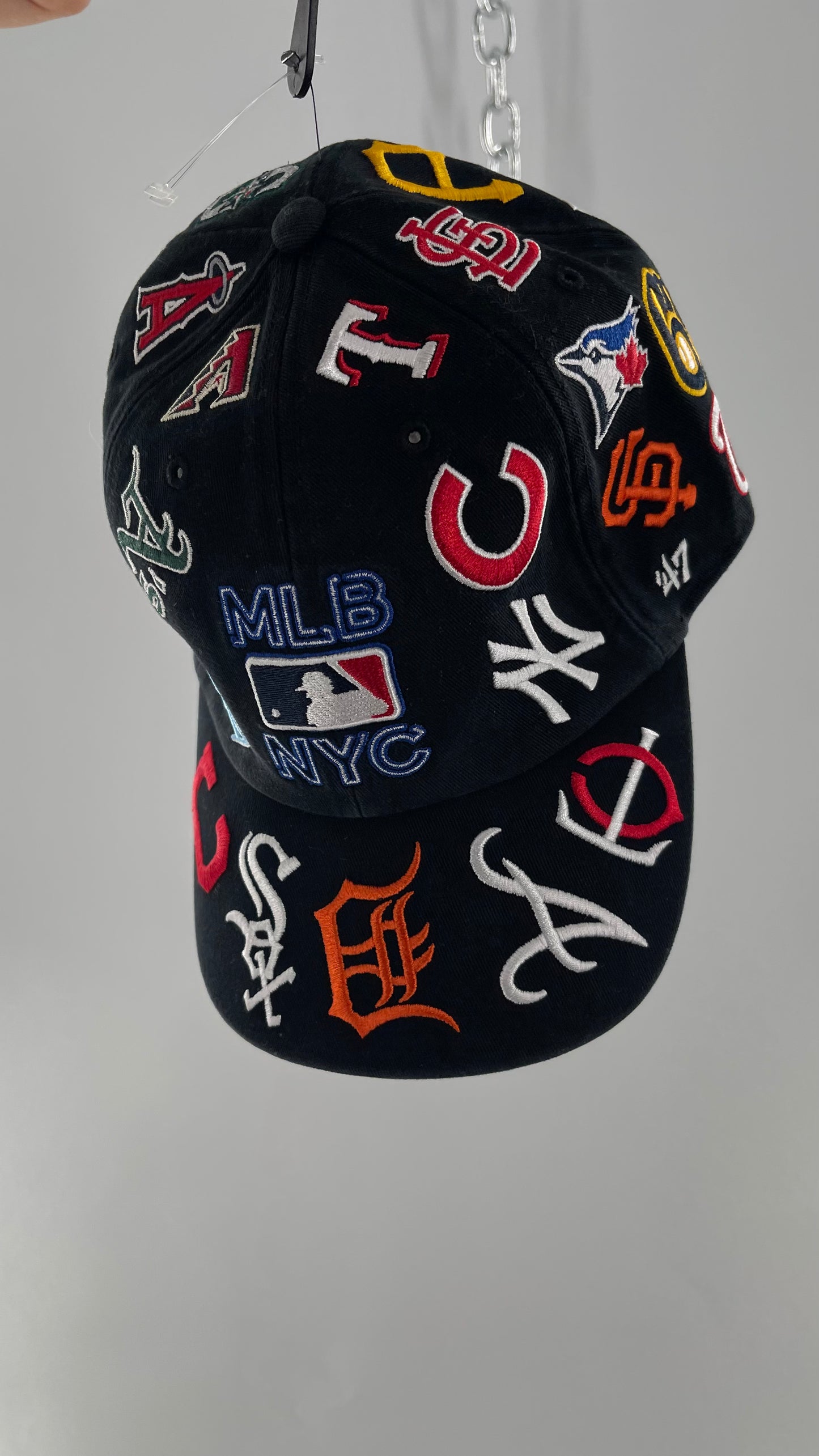 MLB Black Logo Baseball Hat