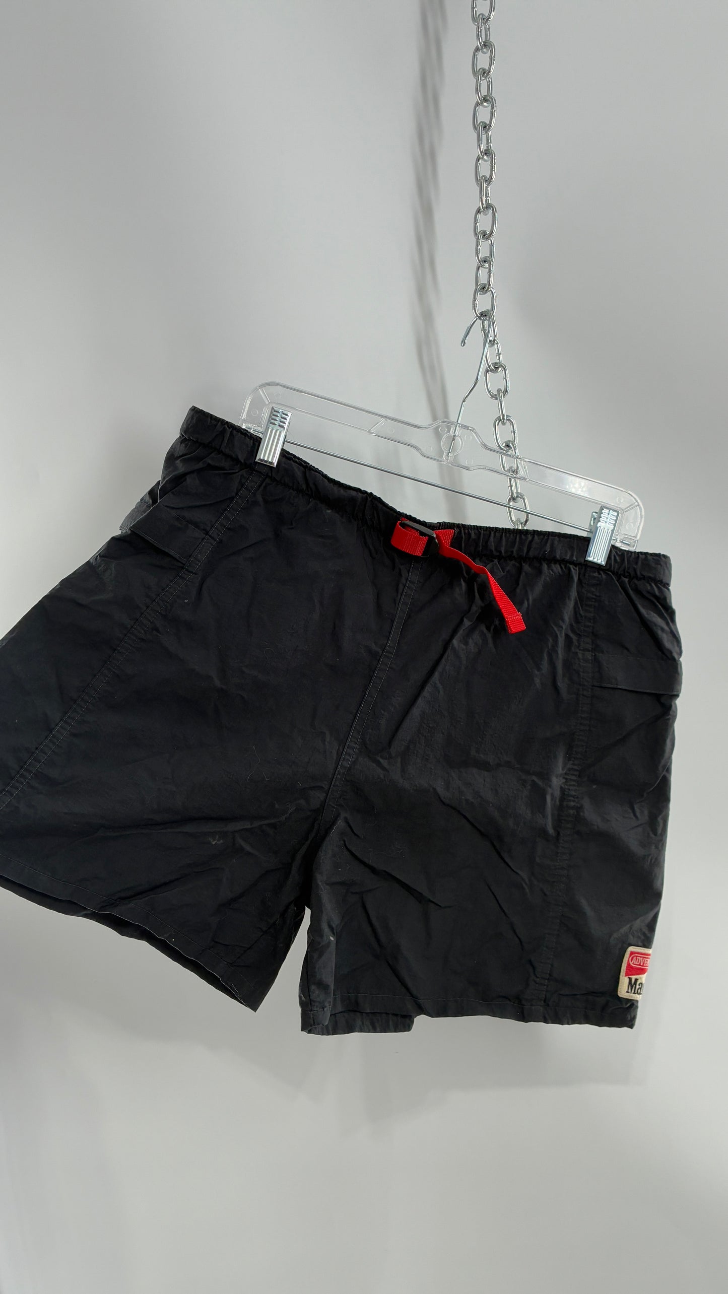 Vintage MARLBORO Men’s Shorts with Embroidered Badge Patch (Medium)