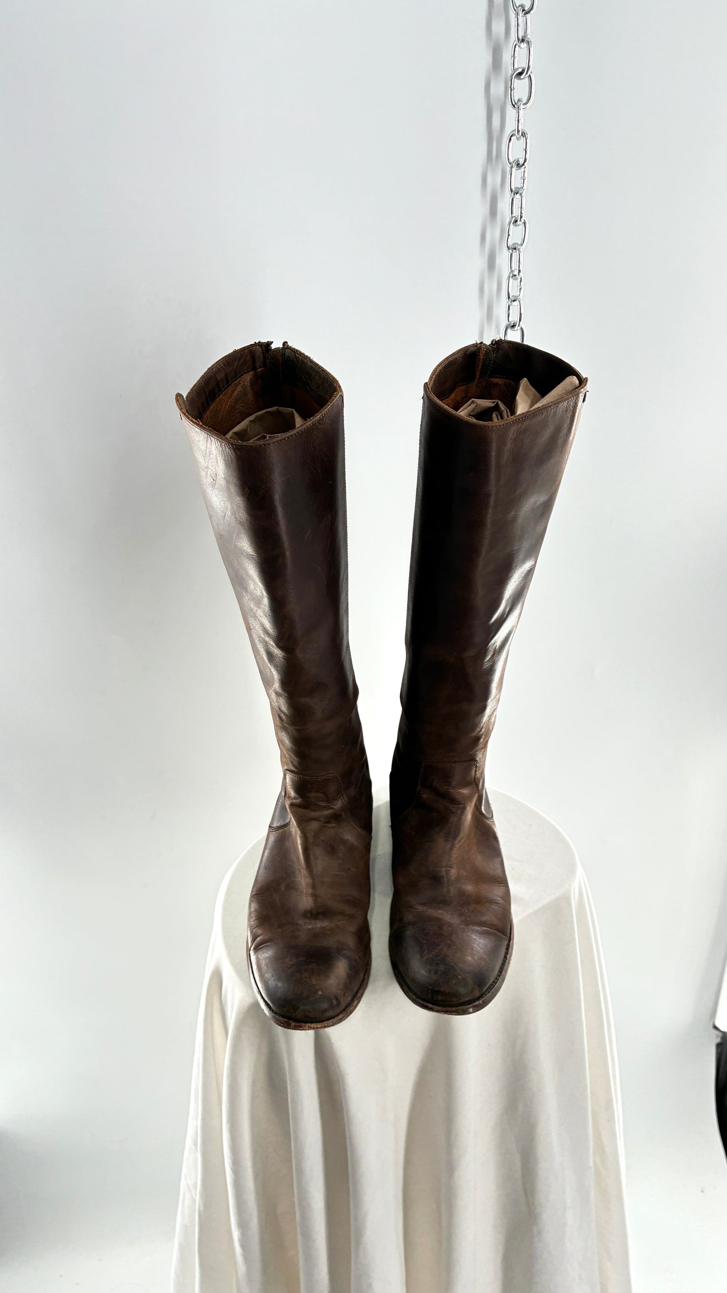 Vintage Distressed FRYE Riding Boots Made in Mexico (8)