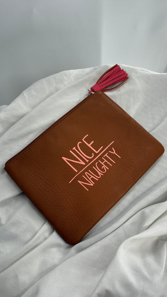 AERIE Nice | Naughty Vegan Leather Tassel Pouch