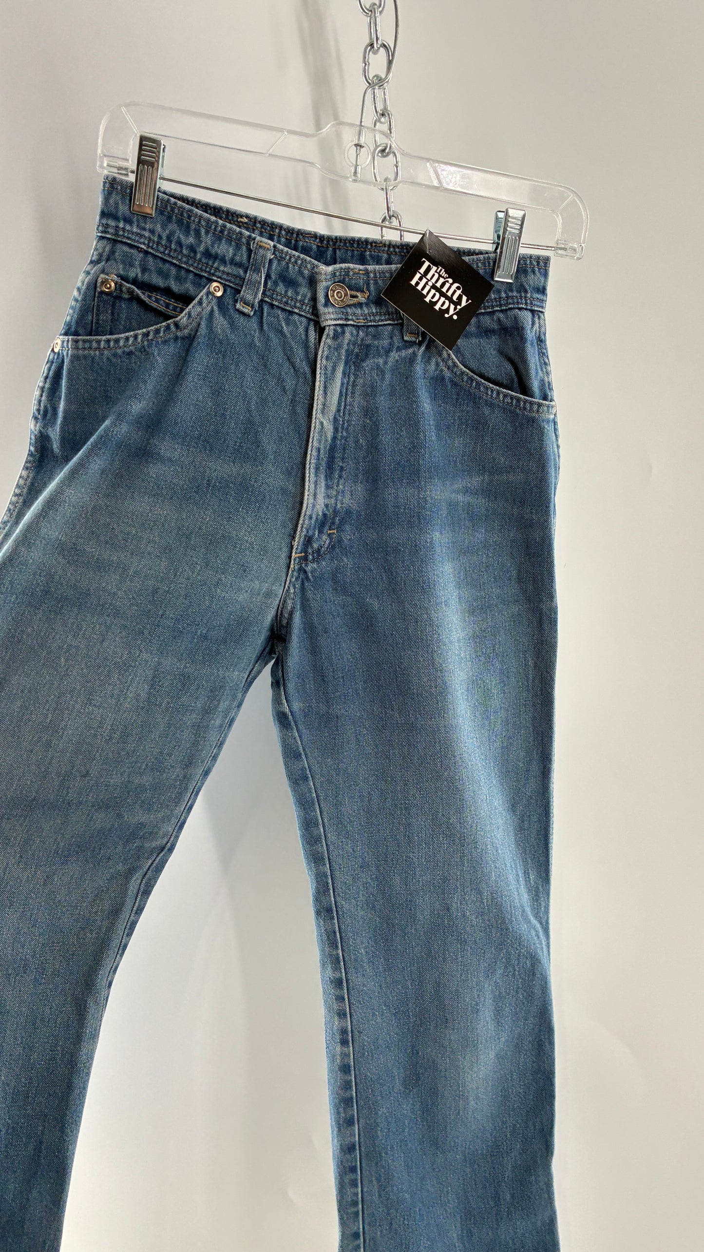Vintage Oscar de la Renta Light Wash Straight Leg Jeans (10)