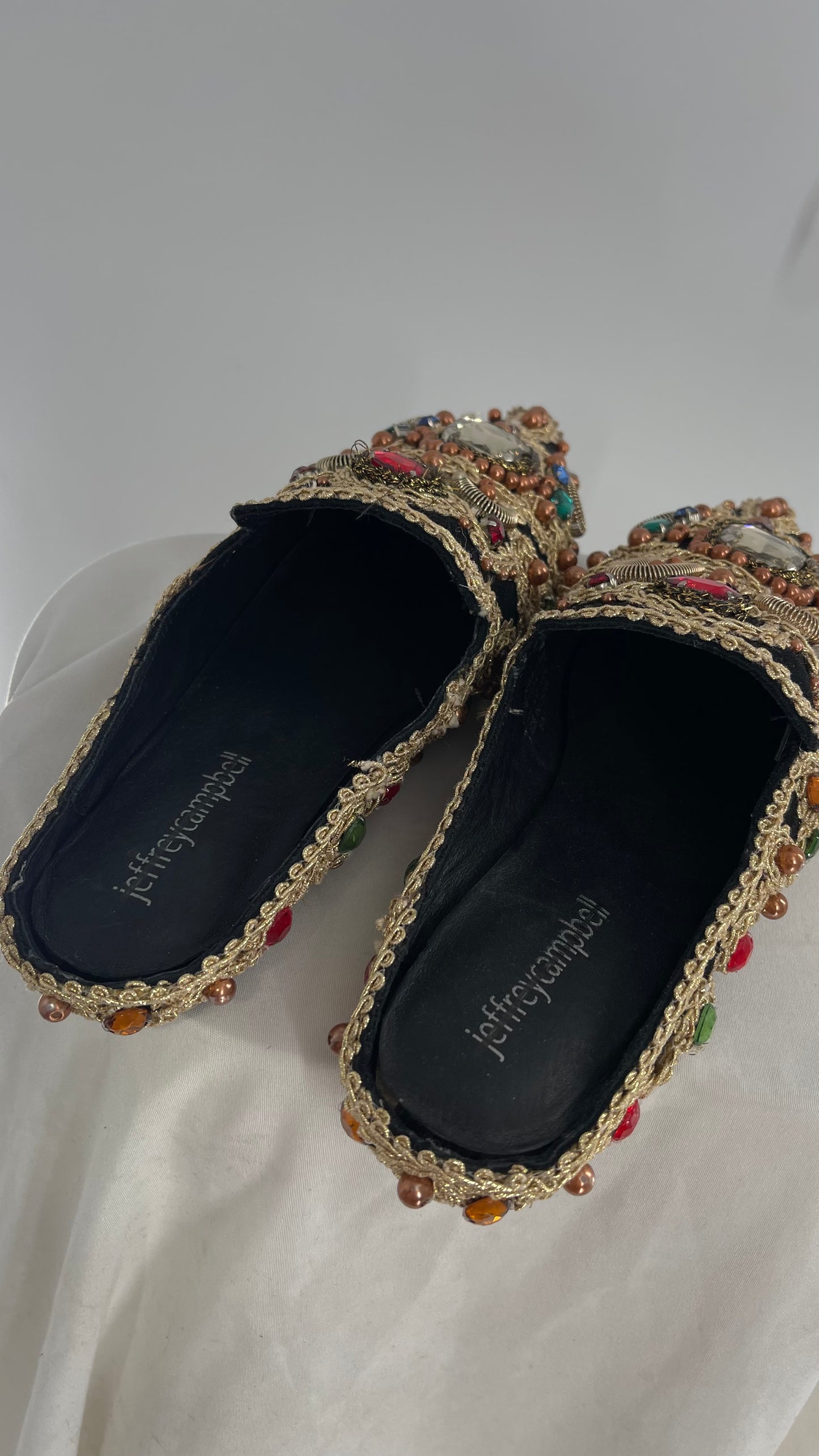 Jeffrey Campbell Sarika Embellished Pointed Mules Covered in Stones, Beads, and Embroidery  (6)