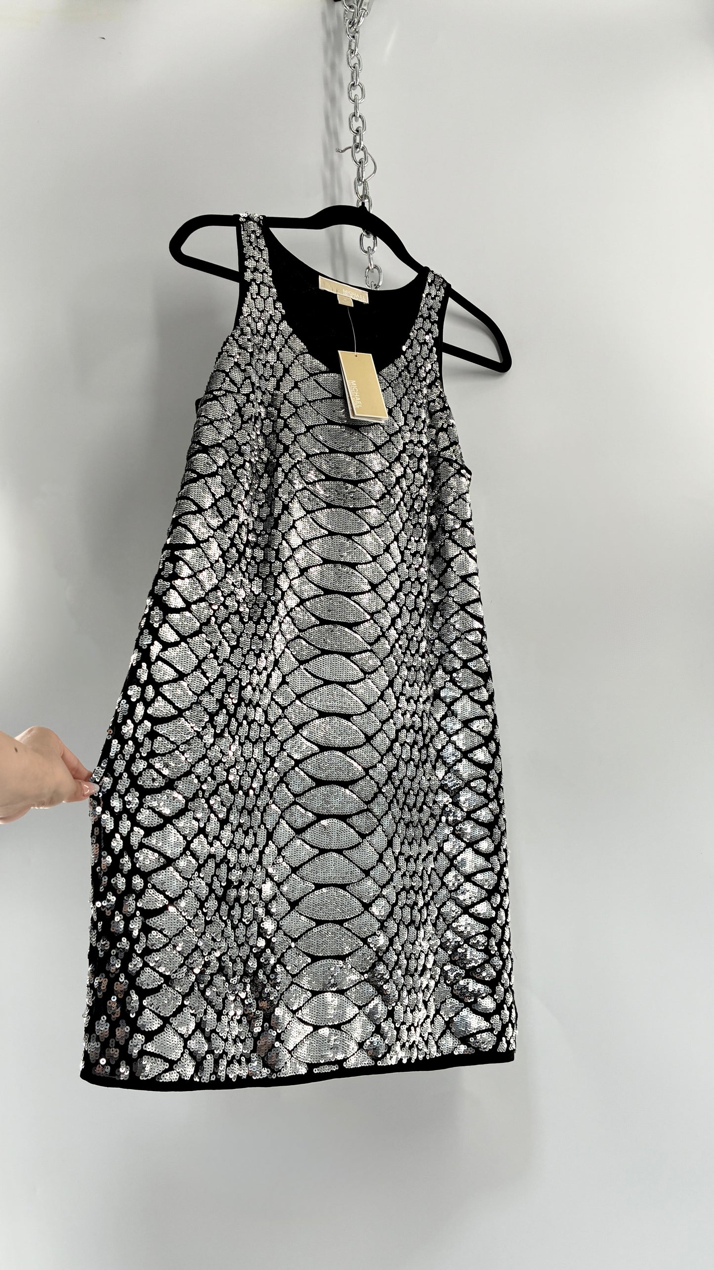 Deadstock Vintage MICHAEL KORS Sequin Mini Dress (Small)