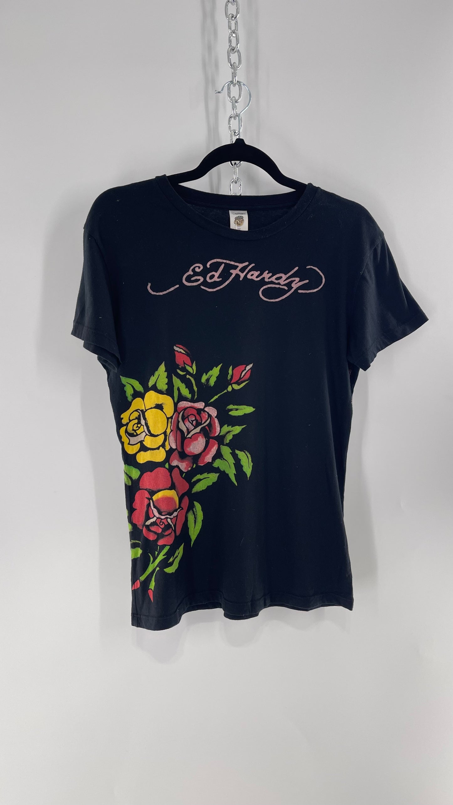 Vintage Ed Hardy  Floral T (Large)