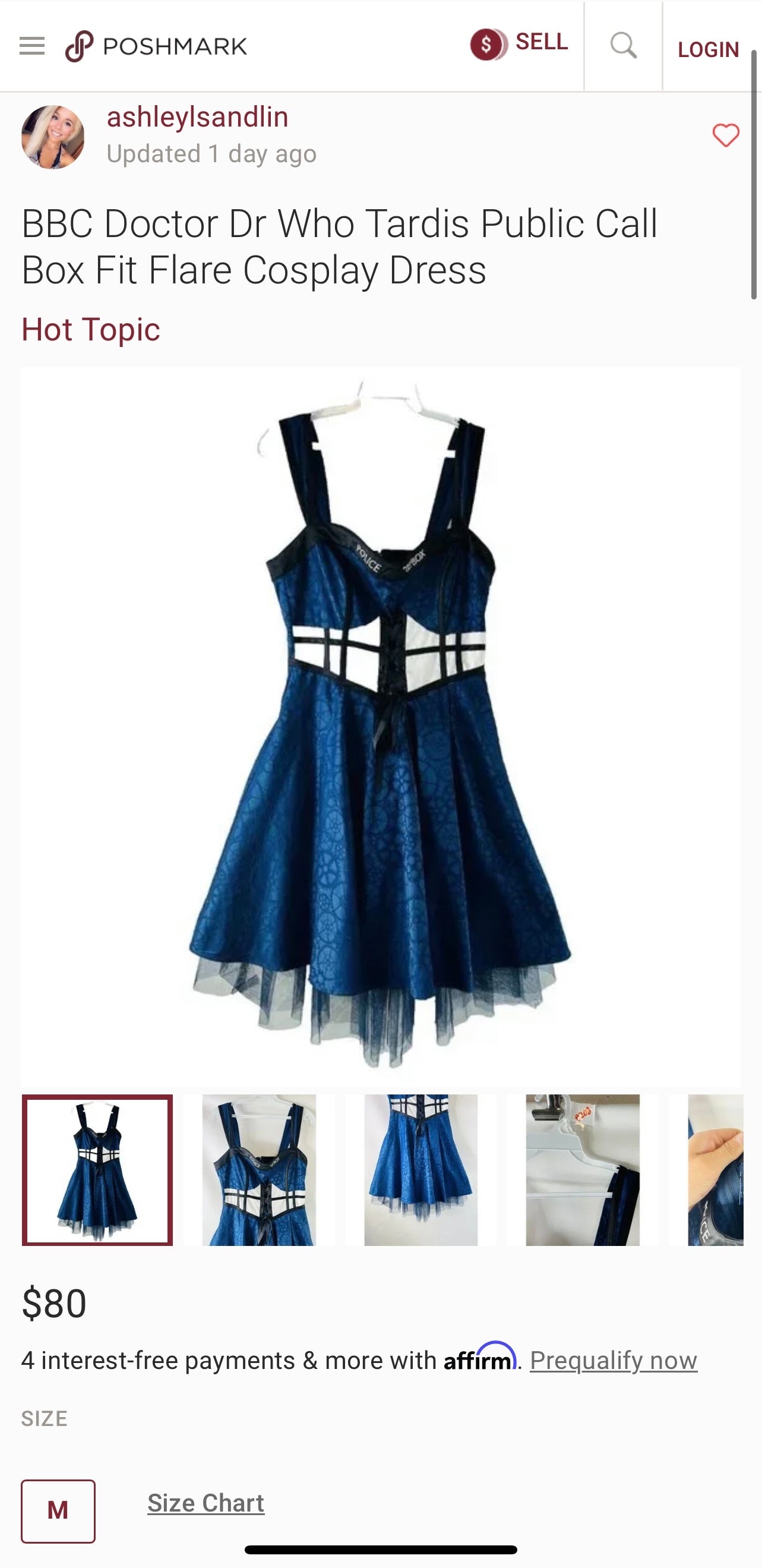 BBC Doctor Who Tardis 50s Vintage Style Dress with Tulle Underskirt (SM)