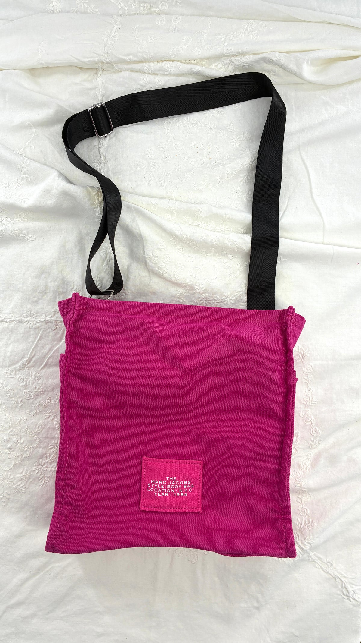 Vintage Unauthenticated MARC JACOBS Hot Pink The Book Bag
