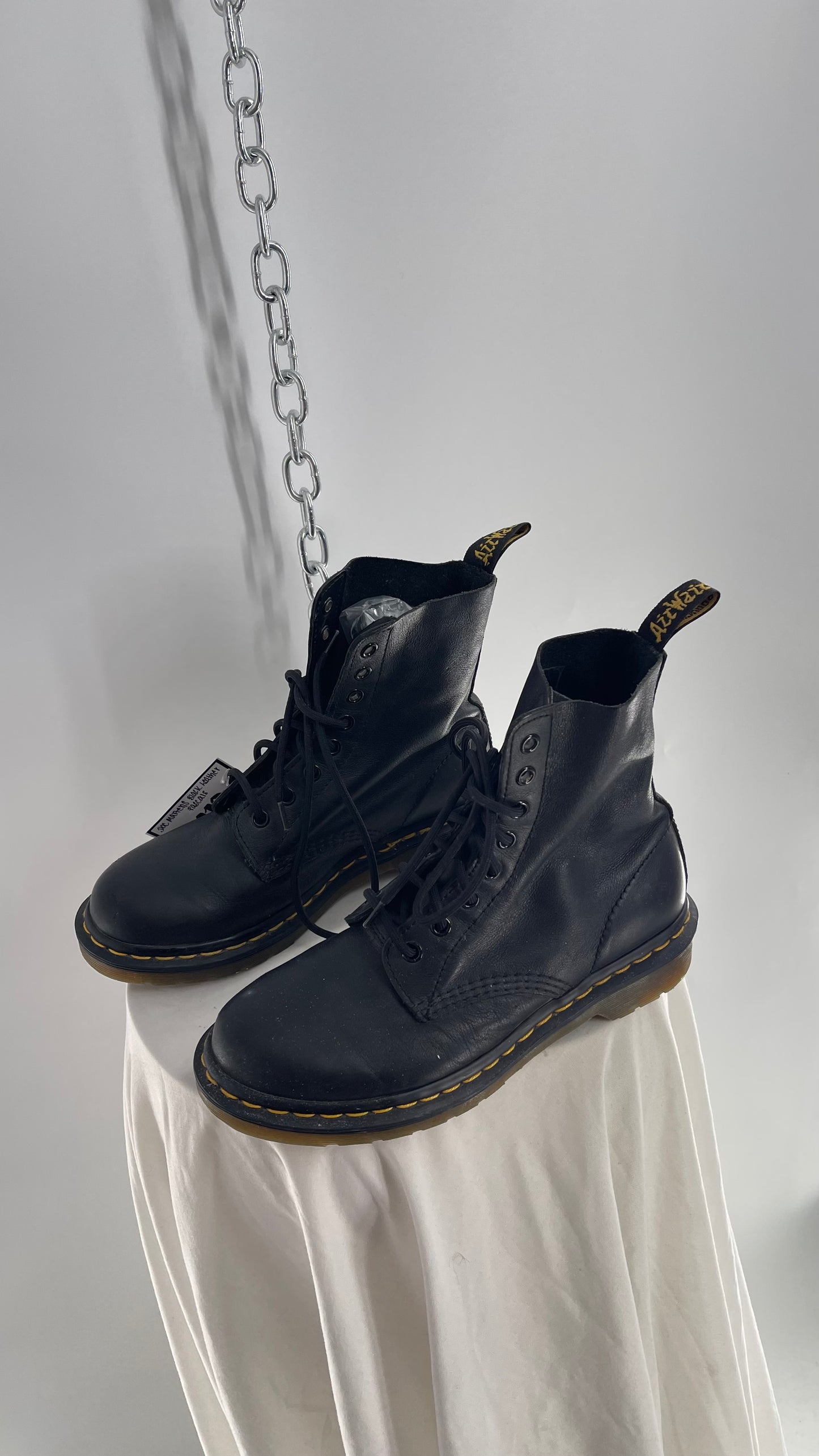 Doctor Martens Black Leather Virginia Pascal Boots (6)