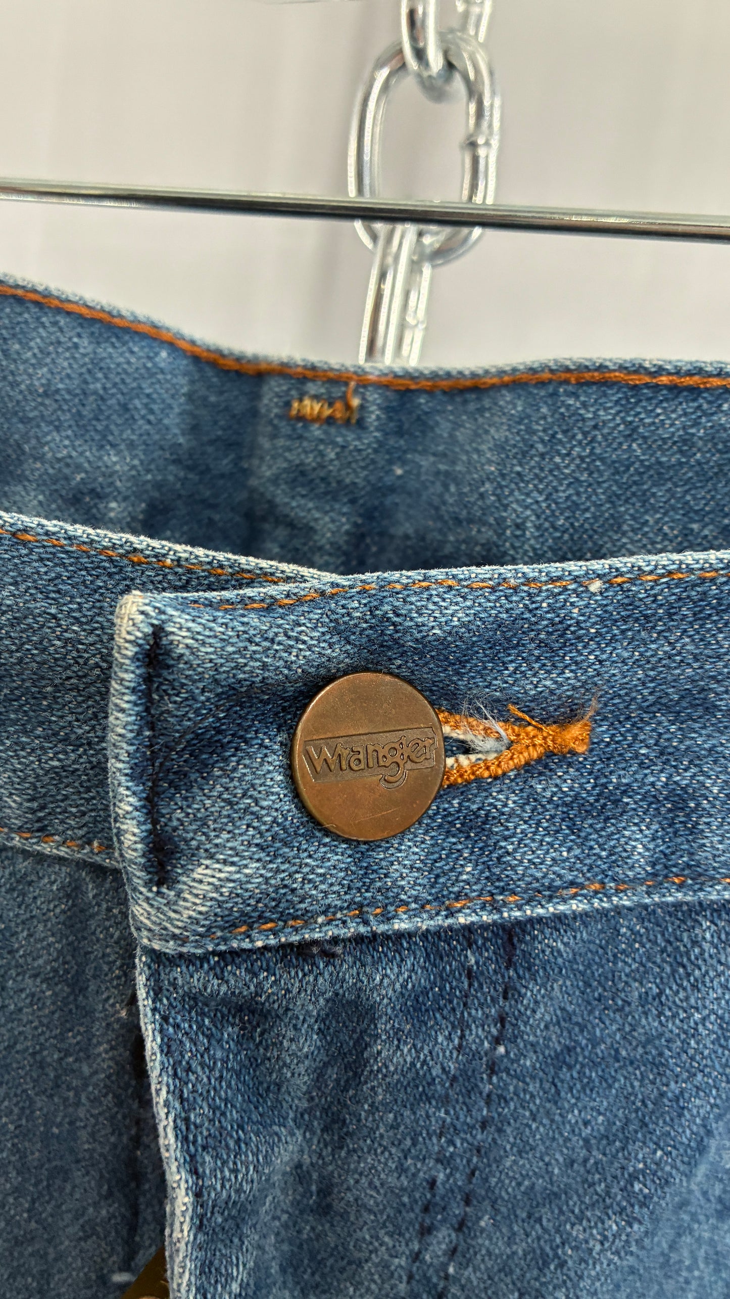 Vintage Free People WRANGLER Light Wash High Waisted Jeans (31x38)