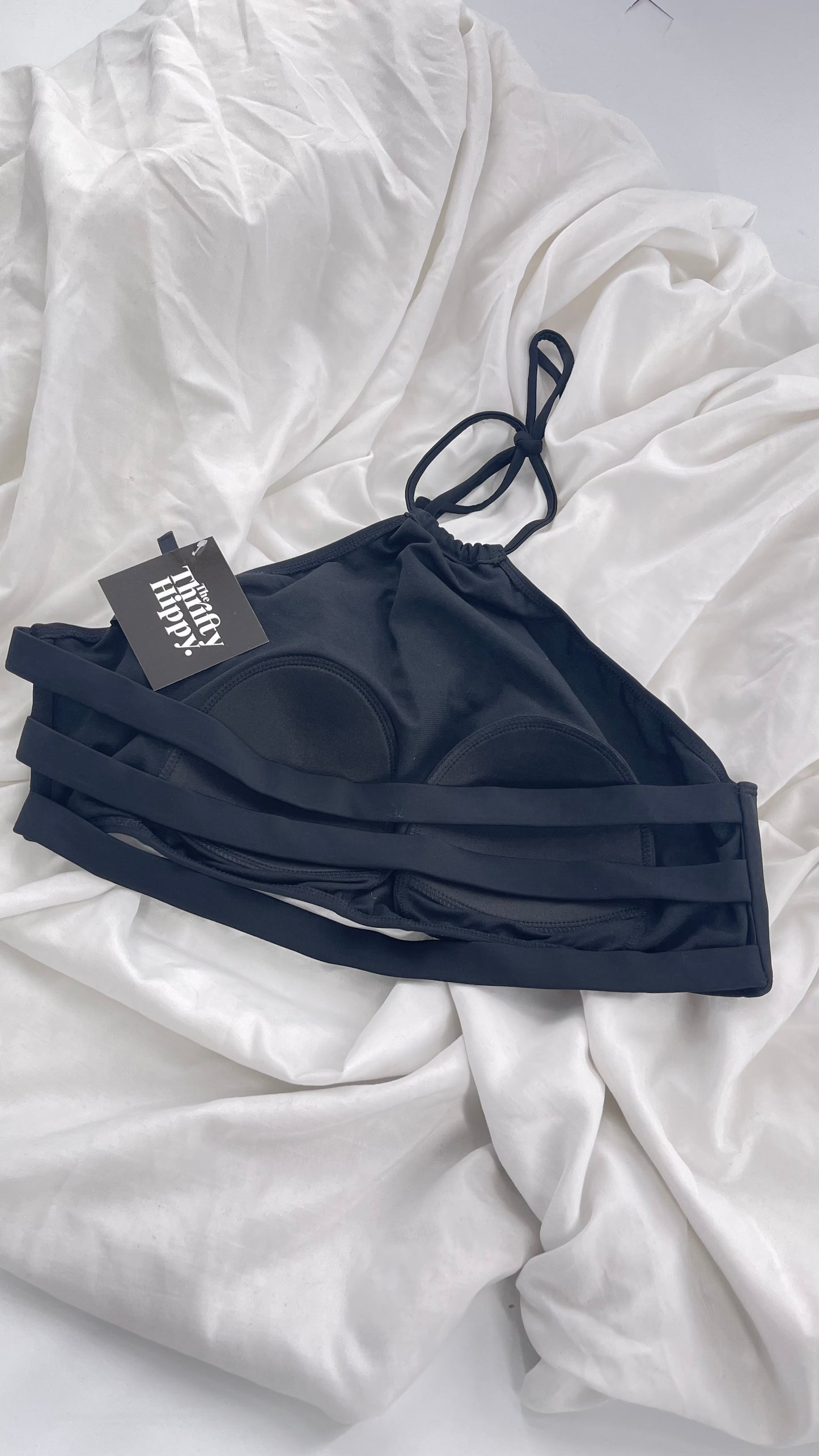 Pacsun LA Hearts Malibu Black Halter (XL)