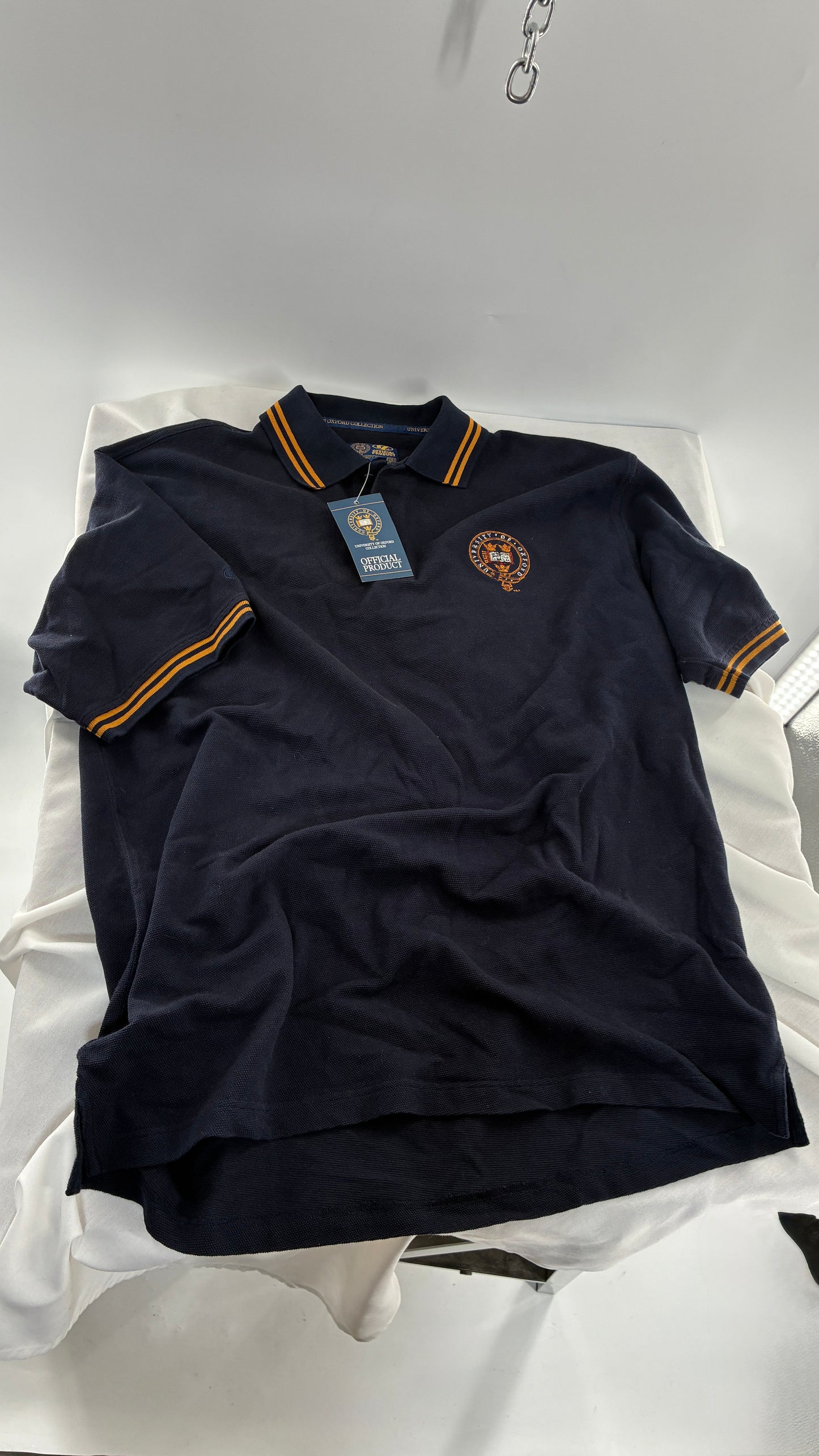Deadstock Vintage Oxford University 100% Cotton Men’s Polo with Tags (XL)